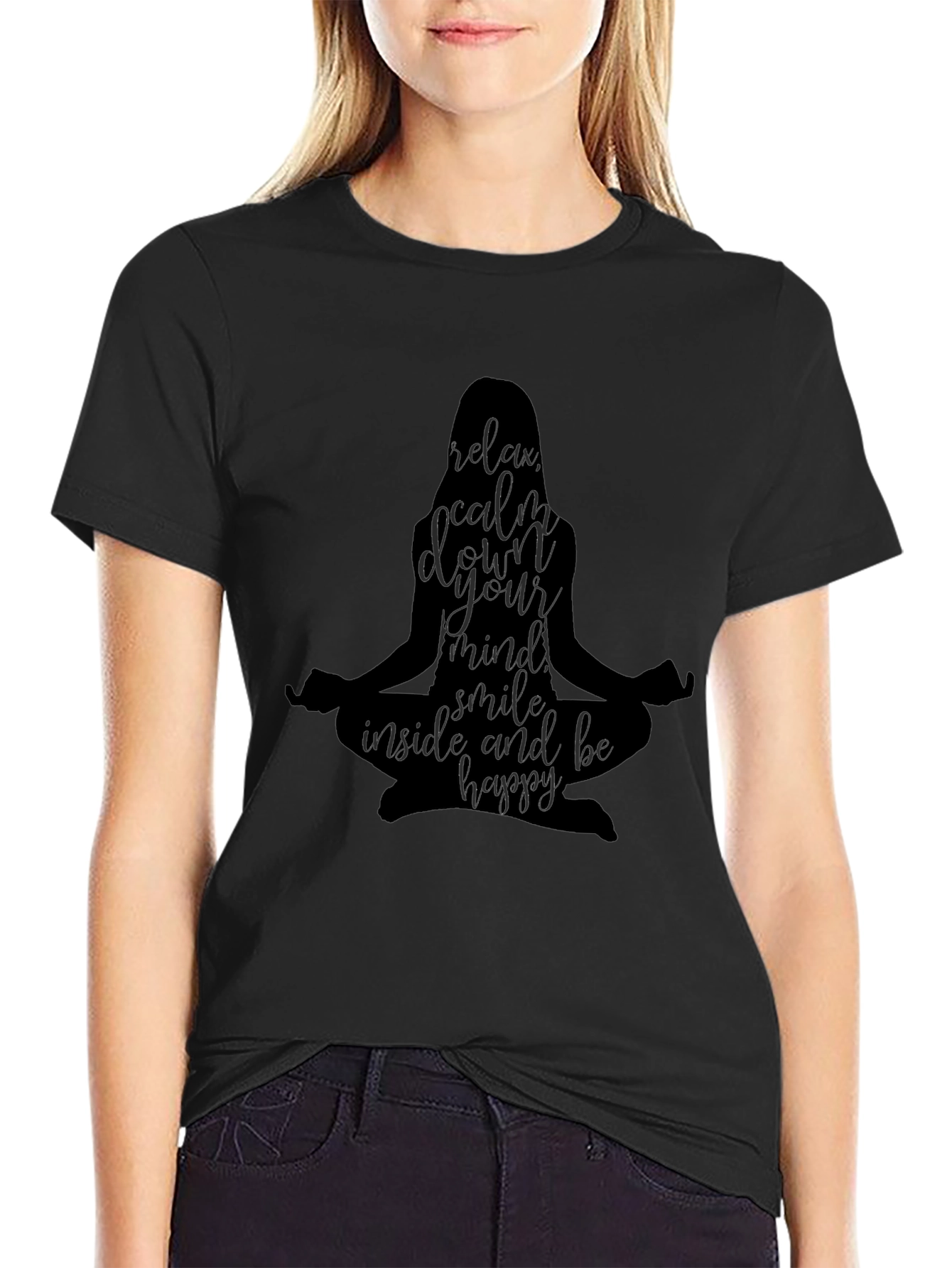 Relax Mind Graphic T-Shirt - Yoga Meditation Tee