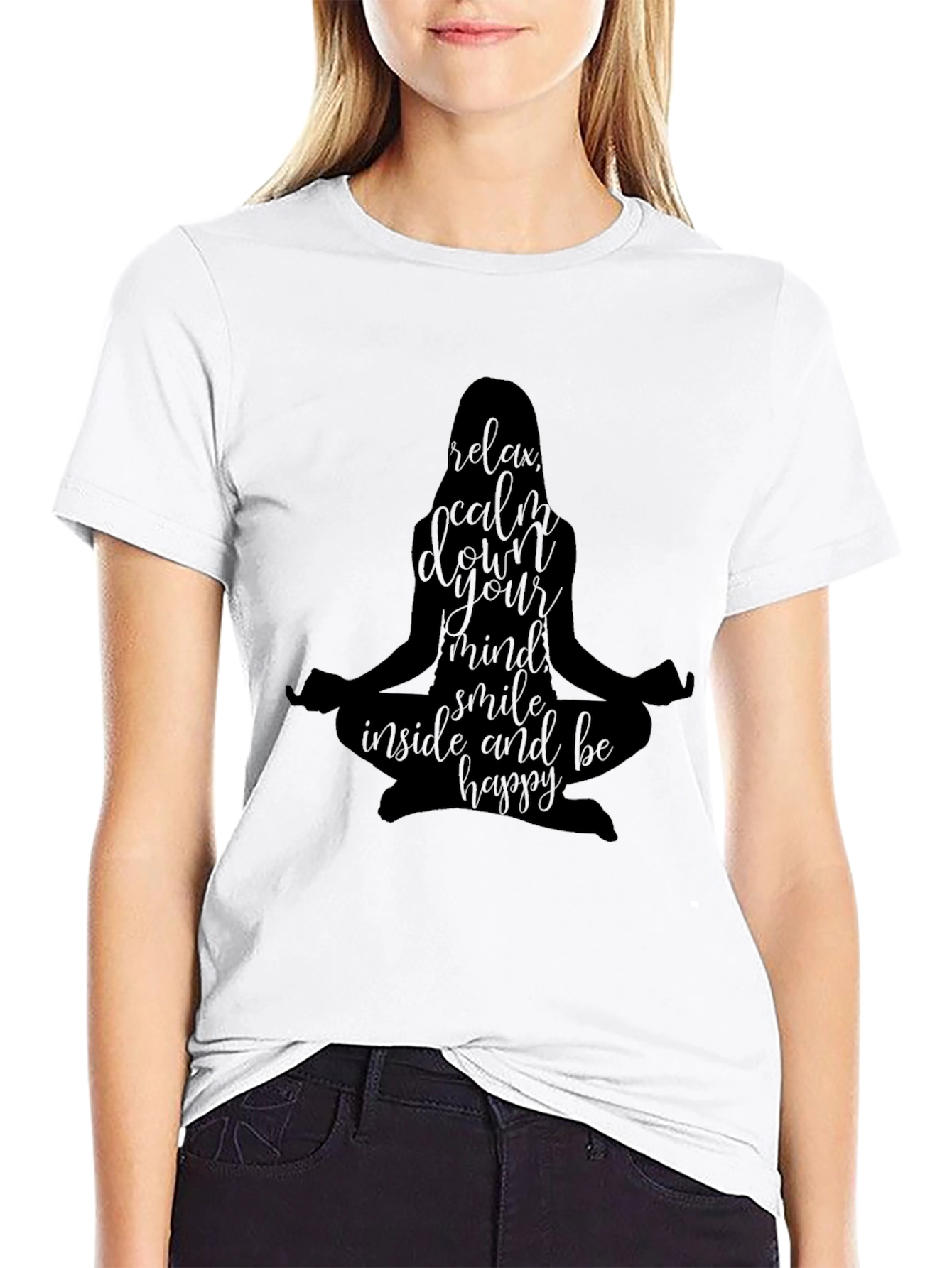 Relax Mind Graphic T-Shirt - Yoga Meditation Tee