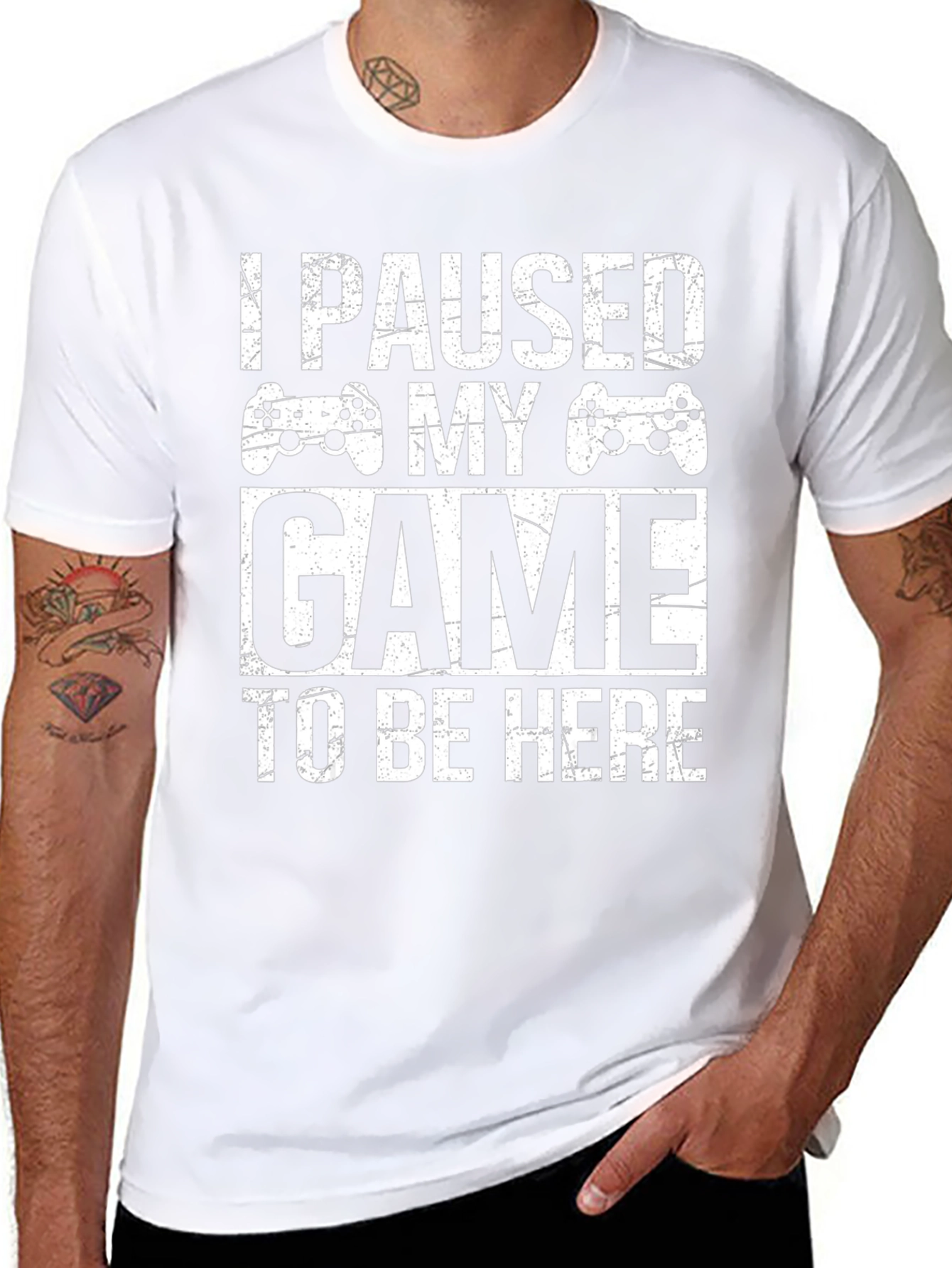 I Paused My Game To Be Here Gamer T-Shirt