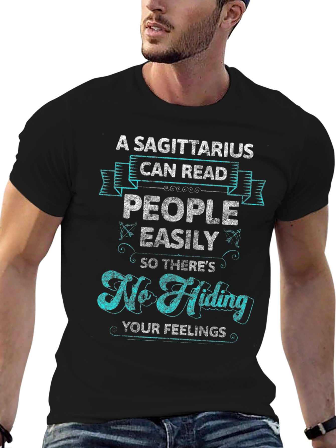 Sagittarius Can Read People Graphic Tee - Zodiac Gift