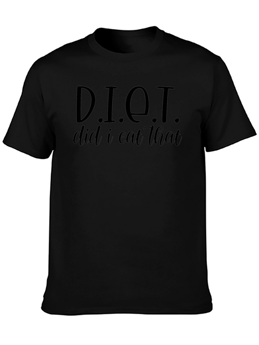 DIET Did I Eat That? Funny Graphic T-Shirt