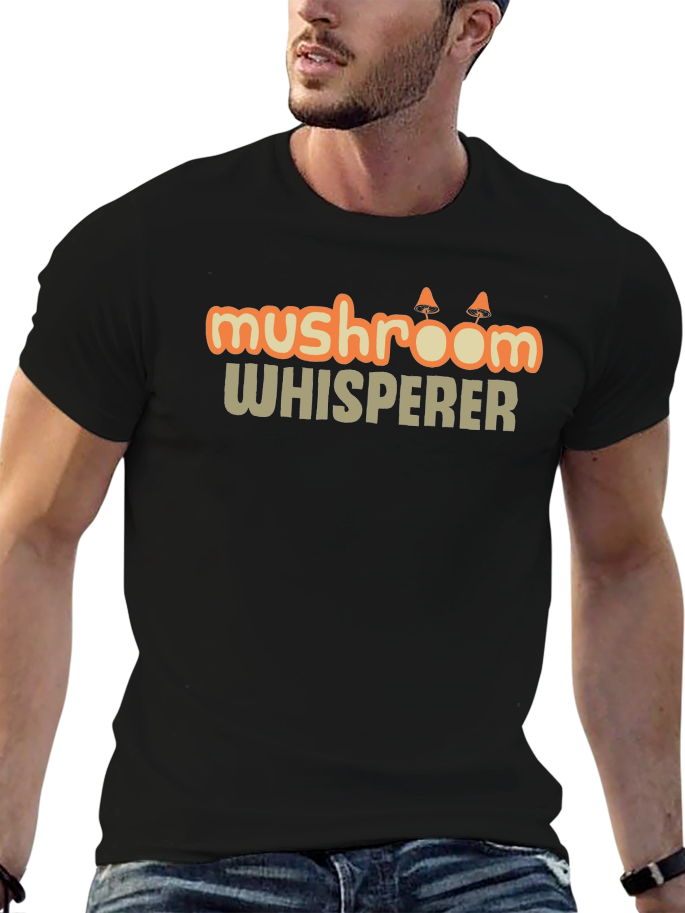 Mushroom Whisperer Graphic T-Shirt Fun Nature Tee