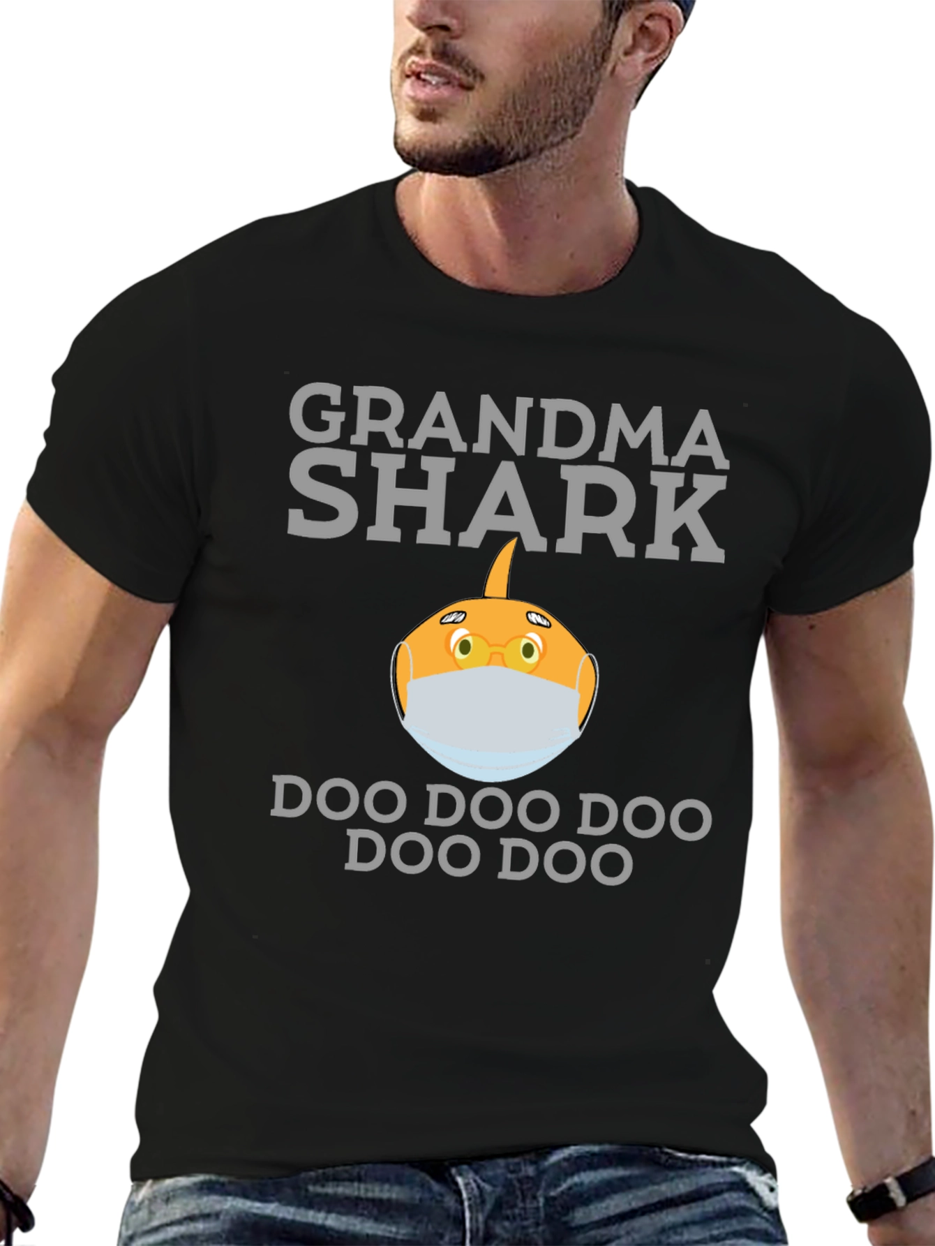 Grandma Shark Doo Doo T-Shirt - Novelty Graphic Tee