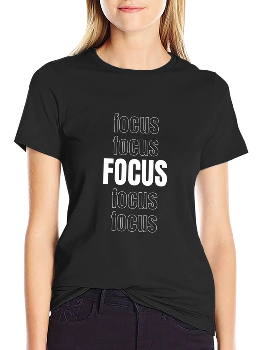 Focus Graphic Tee - Stylish Motivation T-Shirt