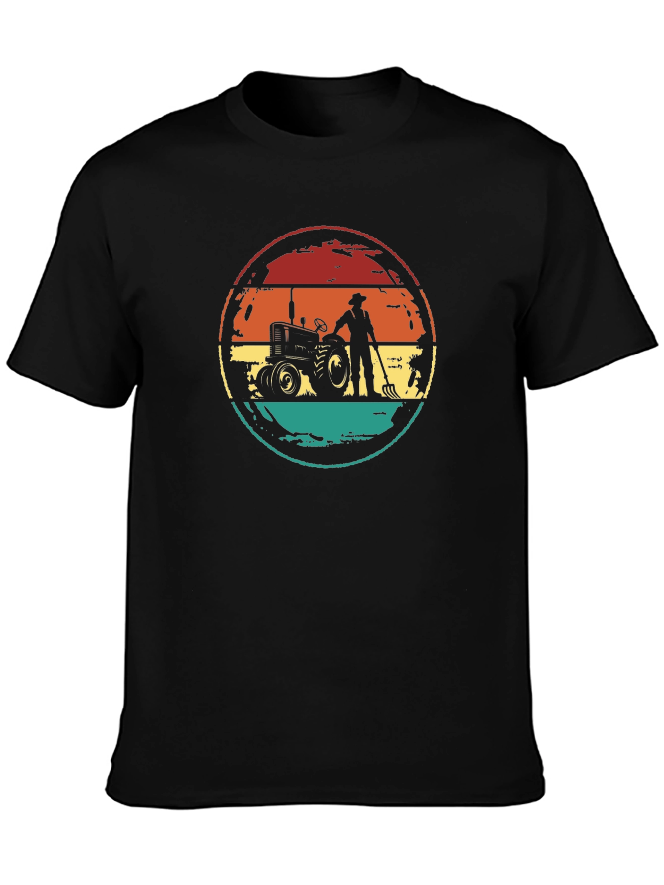 Retro Farmer Tractor Graphic Tee