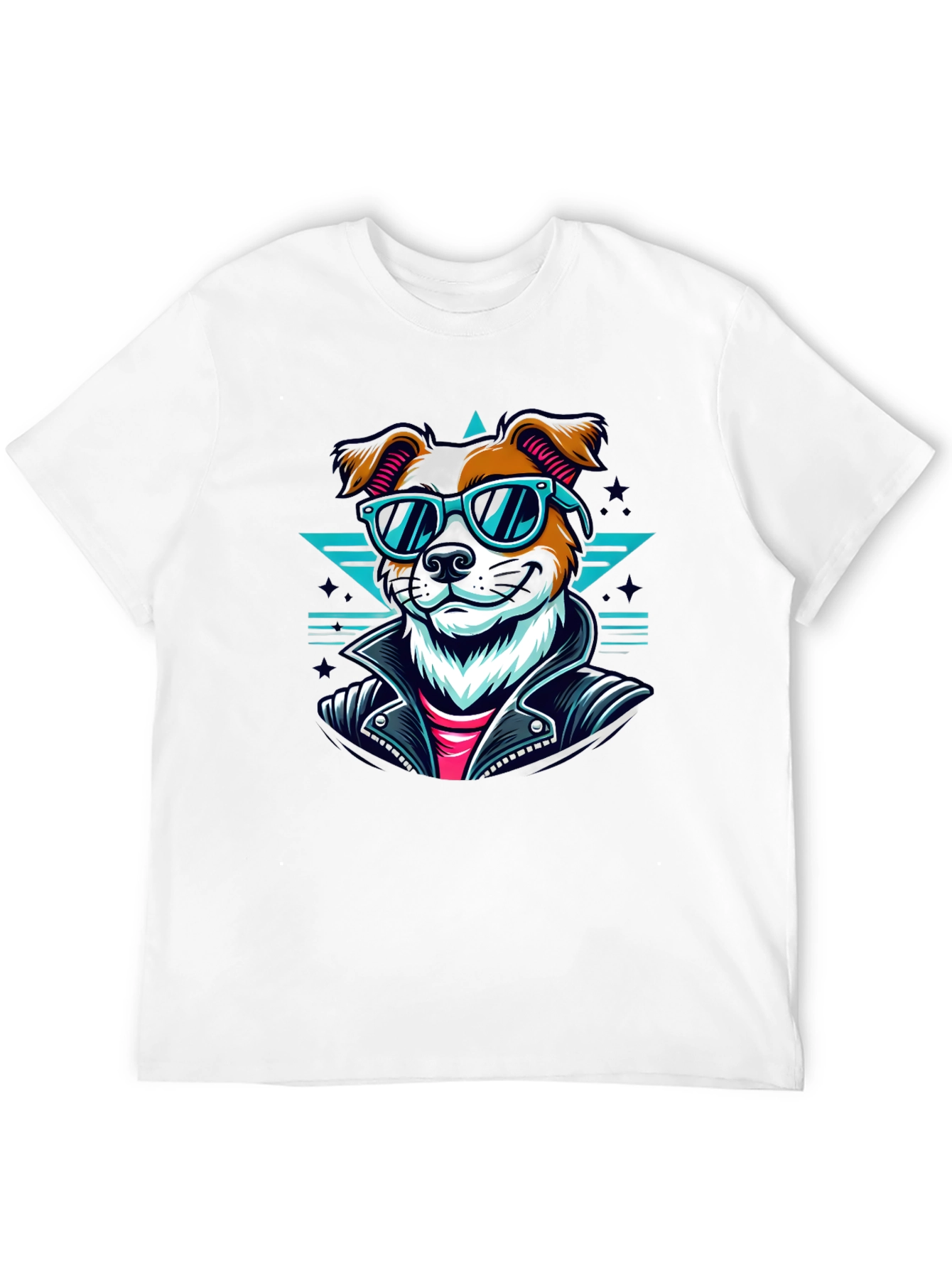 Cool Dog Graphic Tee - Black