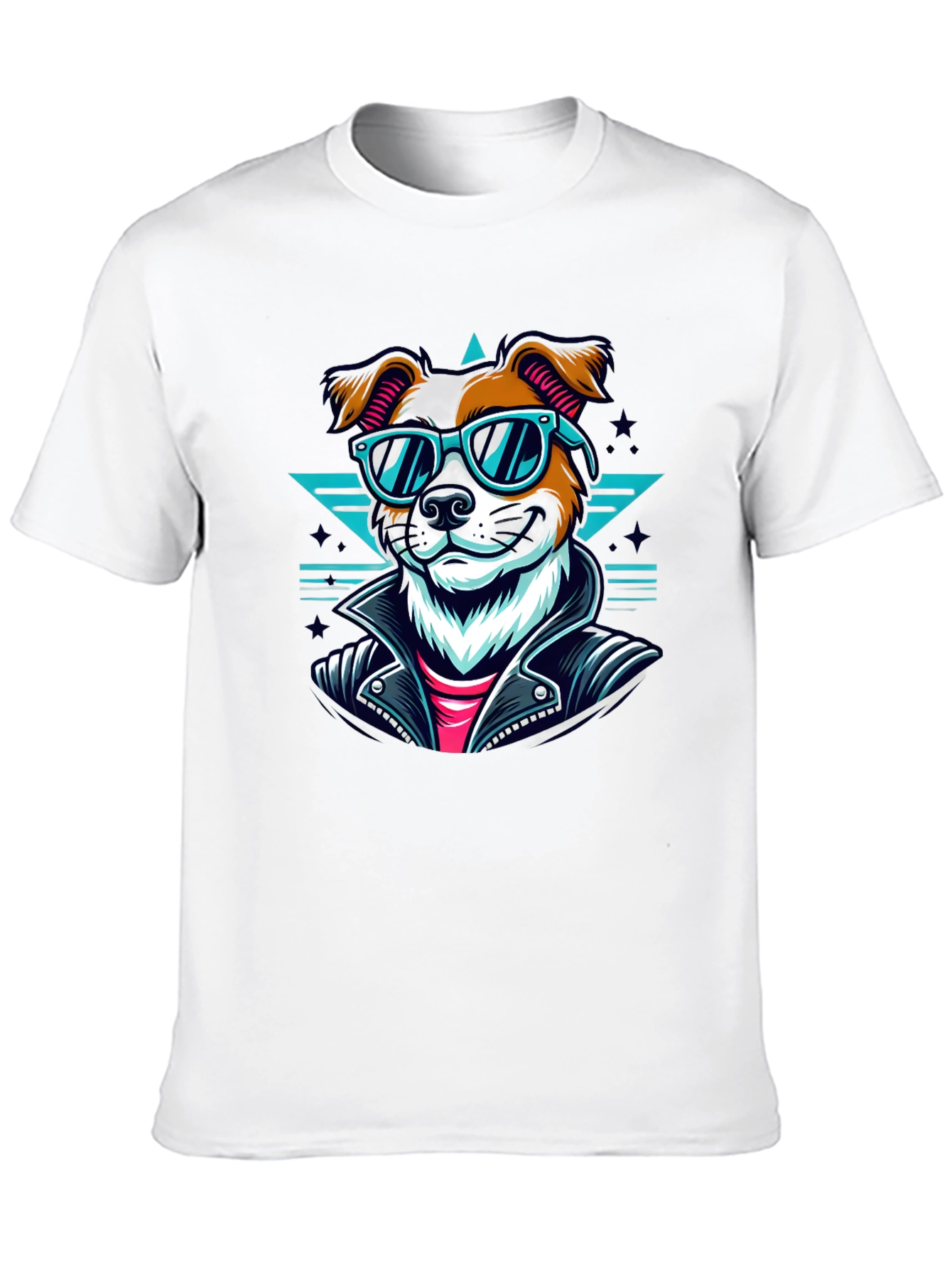 Cool Dog Graphic Tee - Black