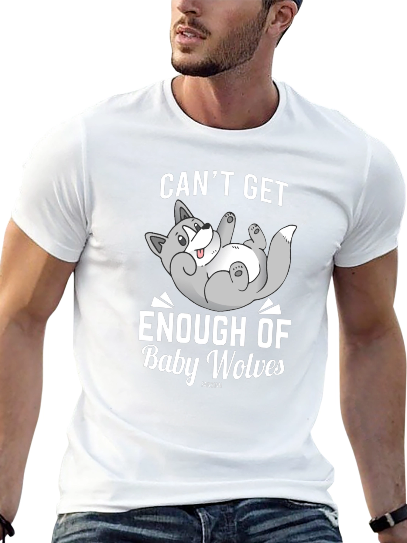Cant Get Enough Baby Wolves Graphic T-Shirt