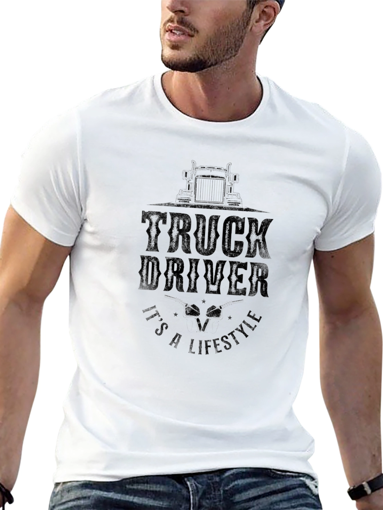 Truck Driver Lifestyle Graphic T-Shirt