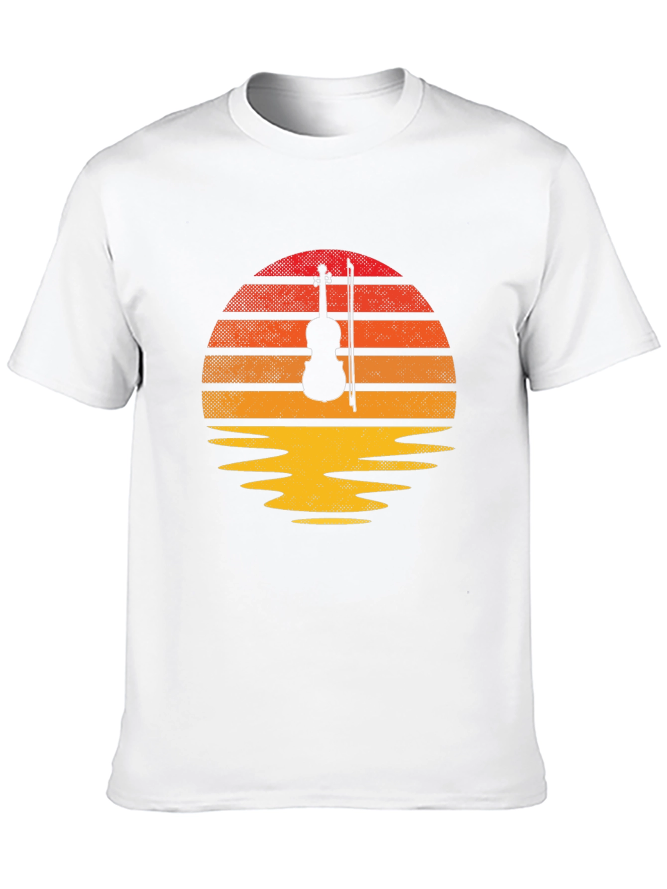 Violin Sunset T-Shirt - Musical Harmony Tee