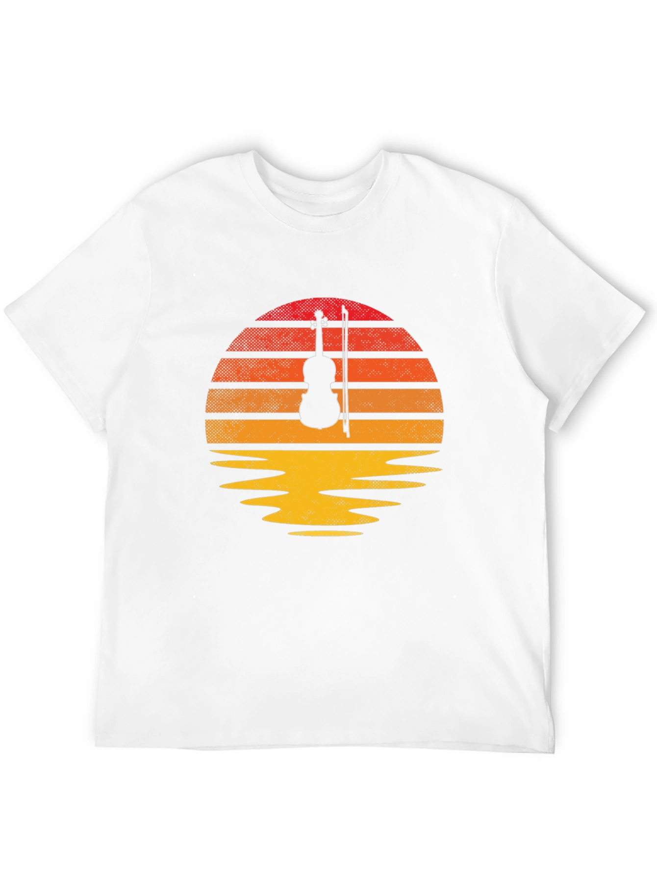 Violin Sunset T-Shirt - Musical Harmony Tee