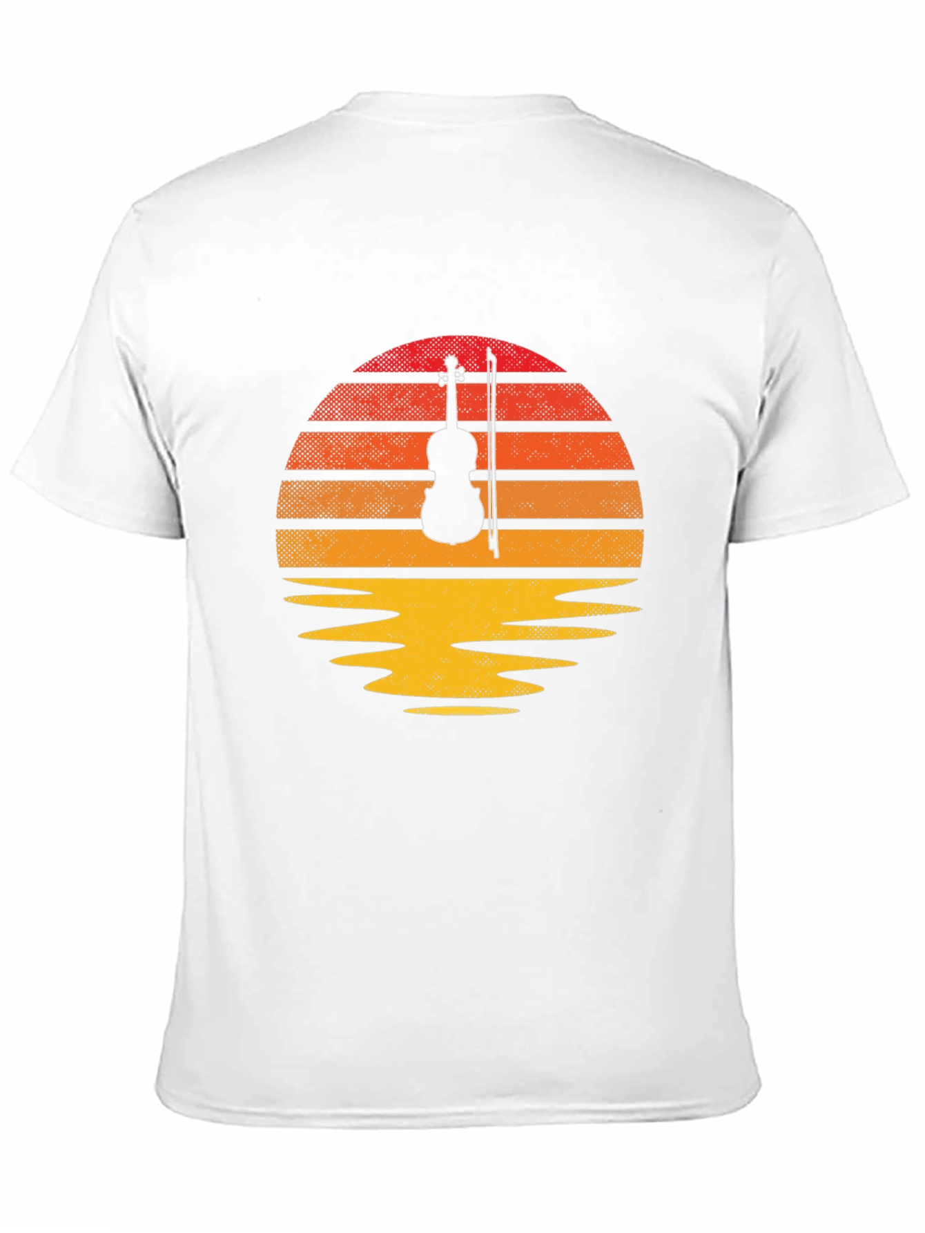 Violin Sunset T-Shirt - Musical Harmony Tee