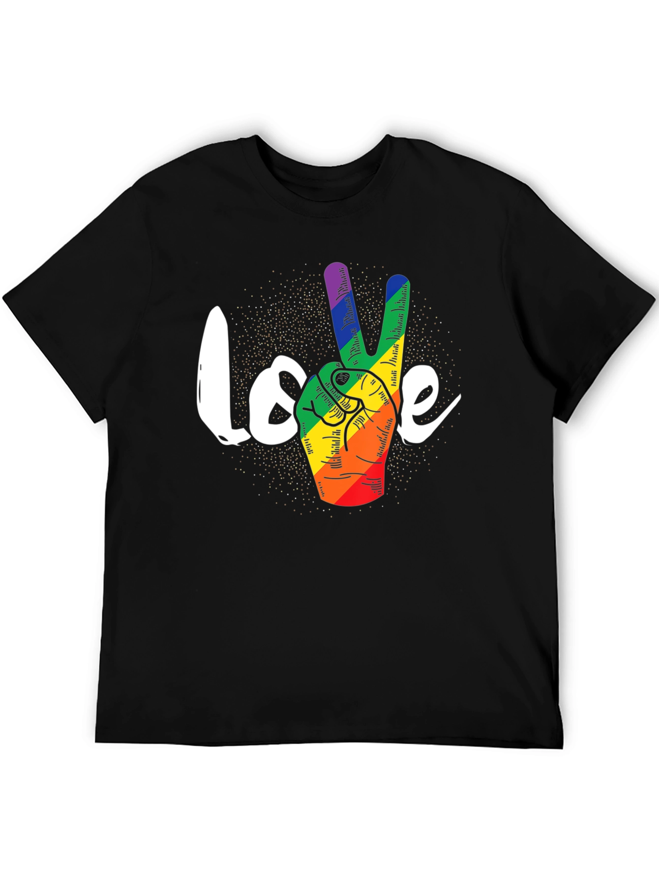 Love Peace LGBT Pride Graphic Tee