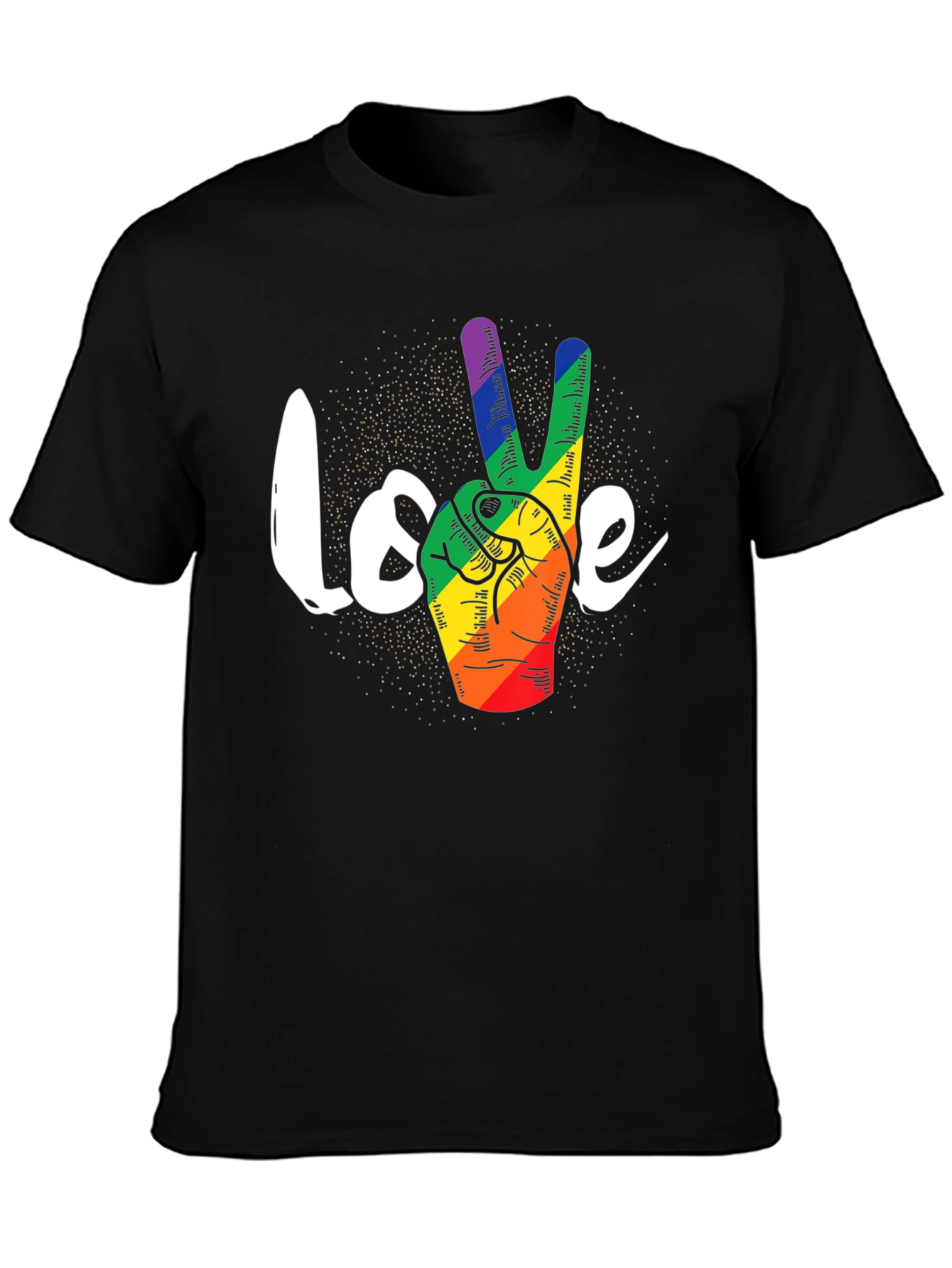 Love Peace LGBT Pride Graphic Tee