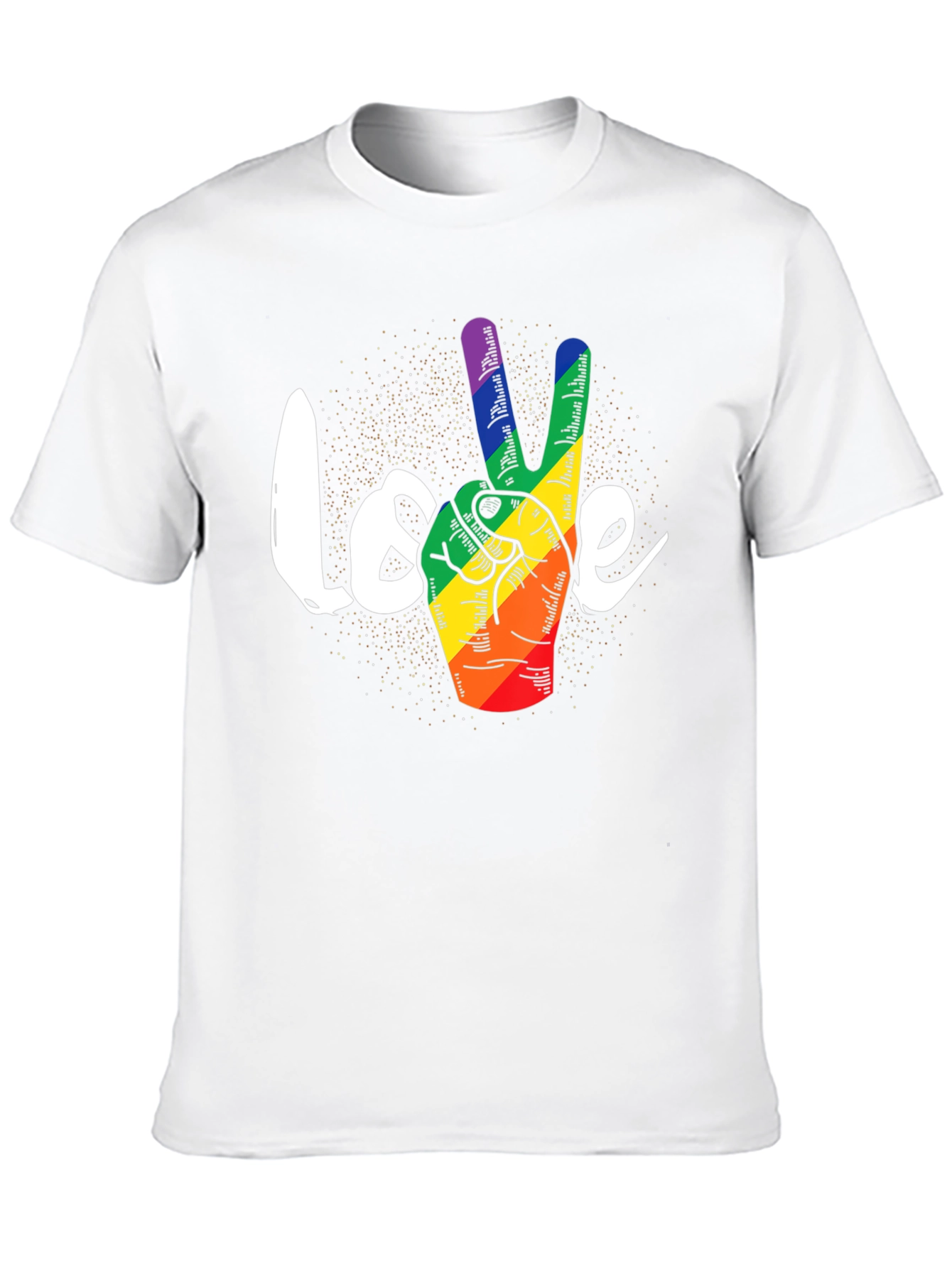 Love Peace LGBT Pride Graphic Tee
