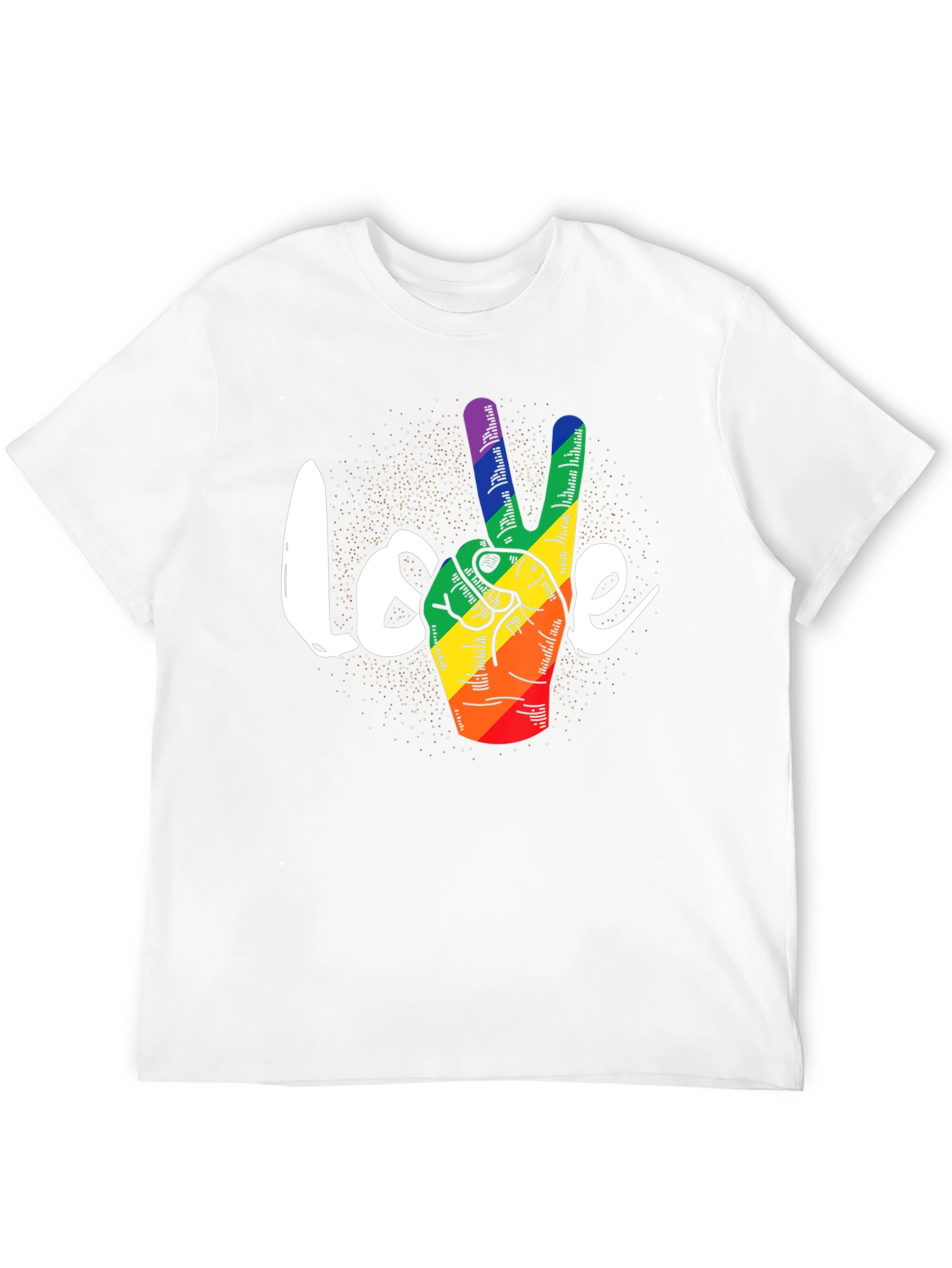 Love Peace LGBT Pride Graphic Tee