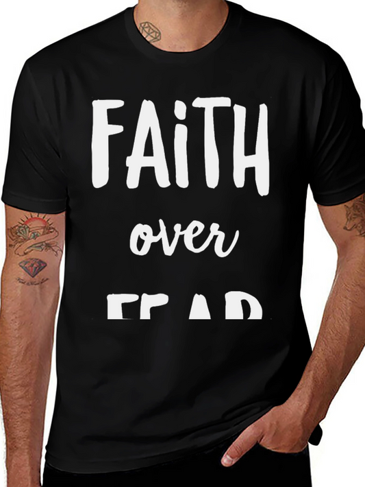 Faith Over Fear Graphic Tee - Black T-Shirt