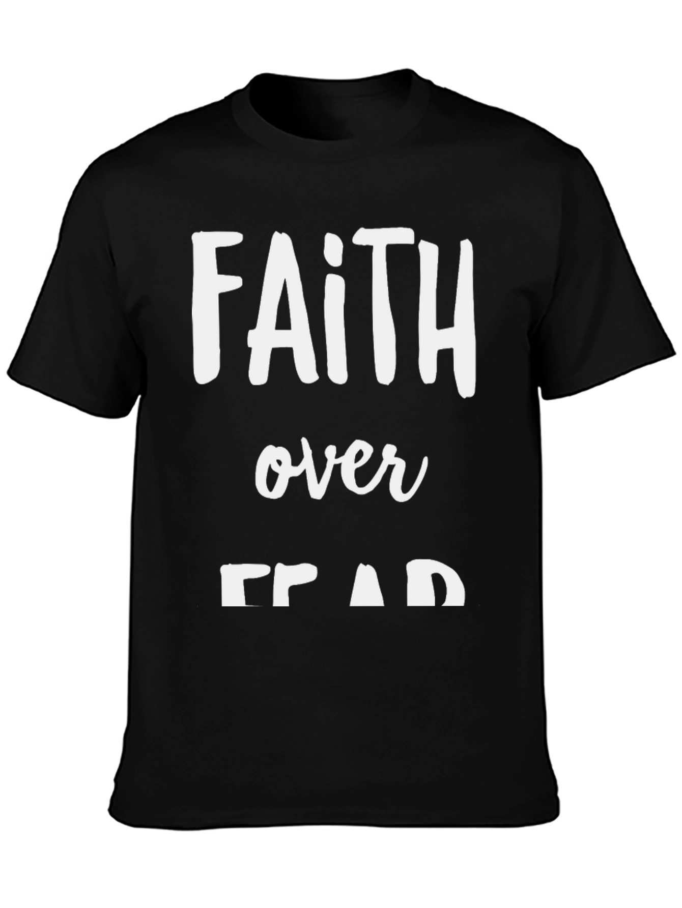 Faith Over Fear Graphic Tee - Black T-Shirt