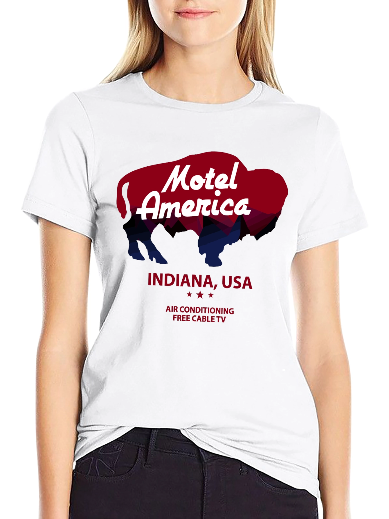 Motel America Indiana USA Graphic T-Shirt