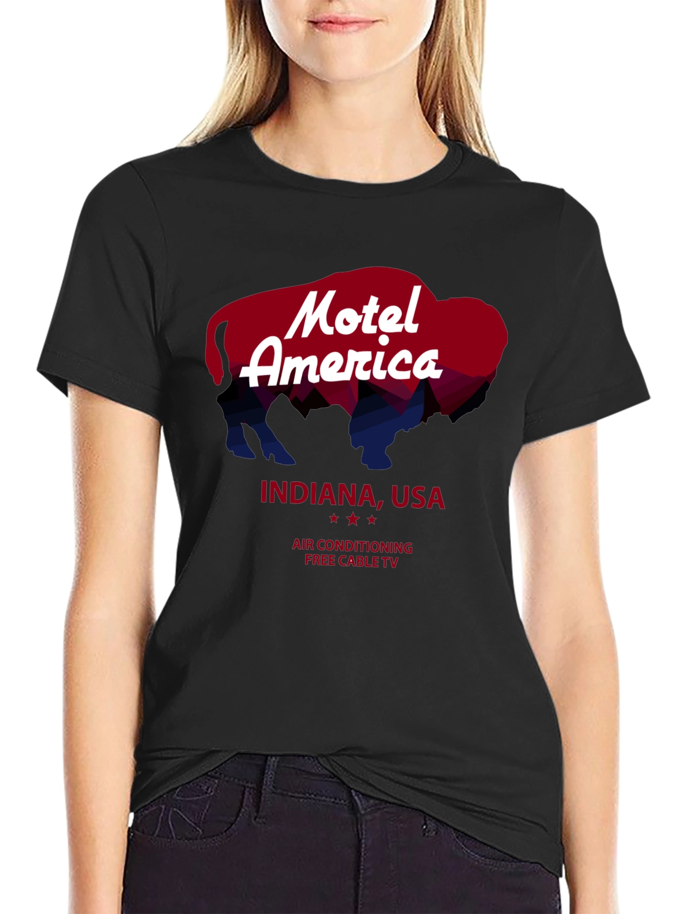 Motel America Indiana USA Graphic T-Shirt
