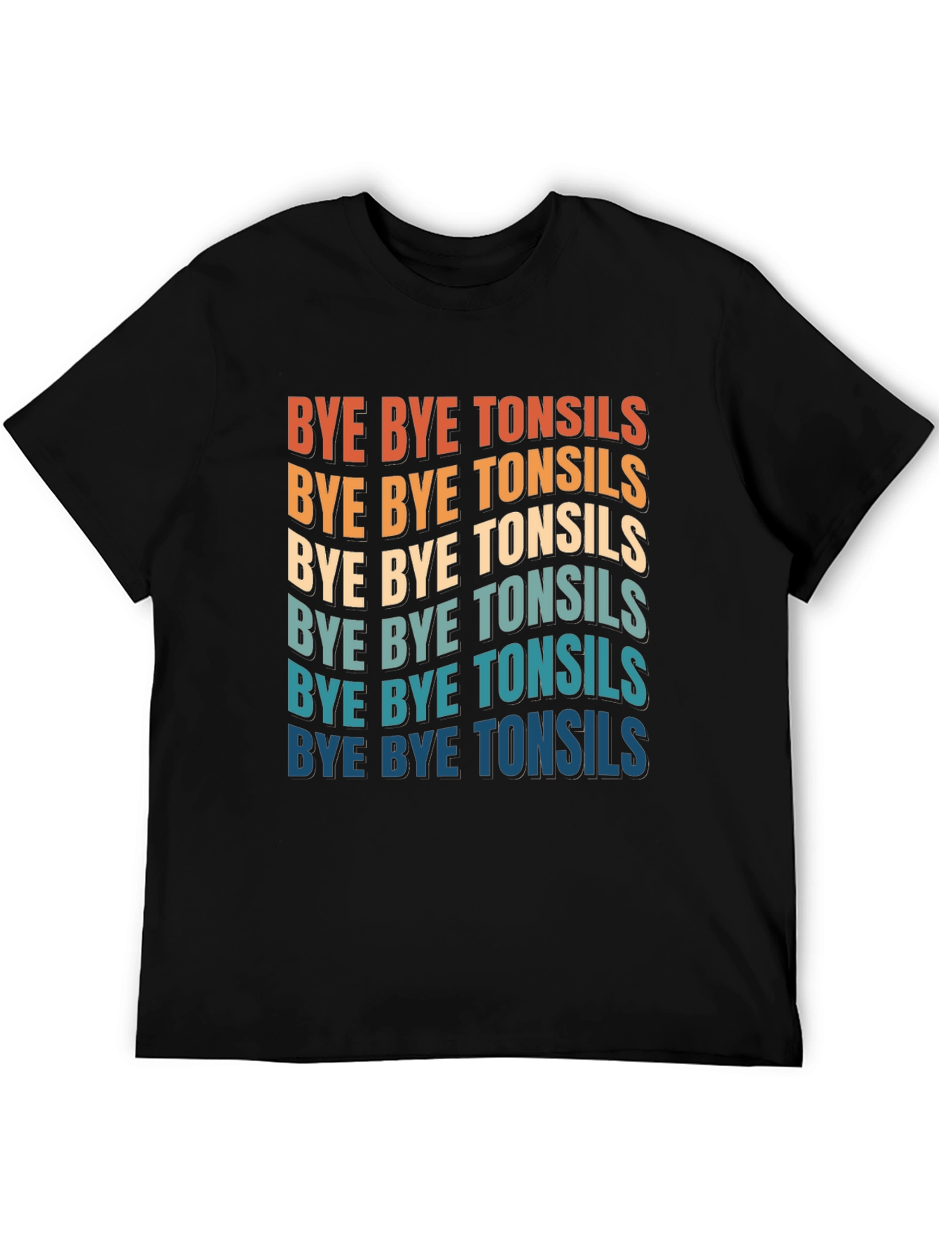 Bye Bye Tonsils Graphic T-Shirt - Black Cotton Tee