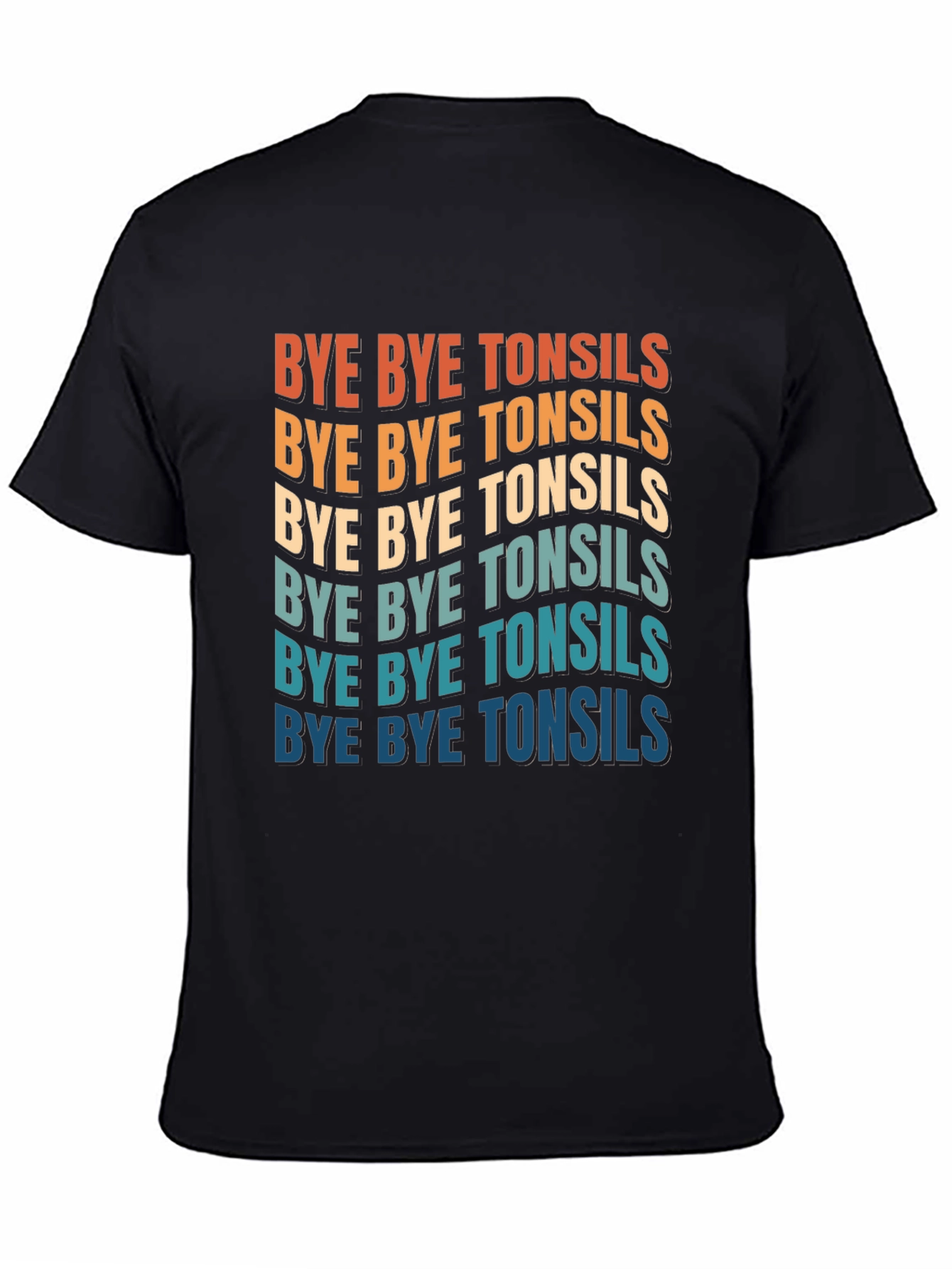 Bye Bye Tonsils Graphic T-Shirt - Black Cotton Tee
