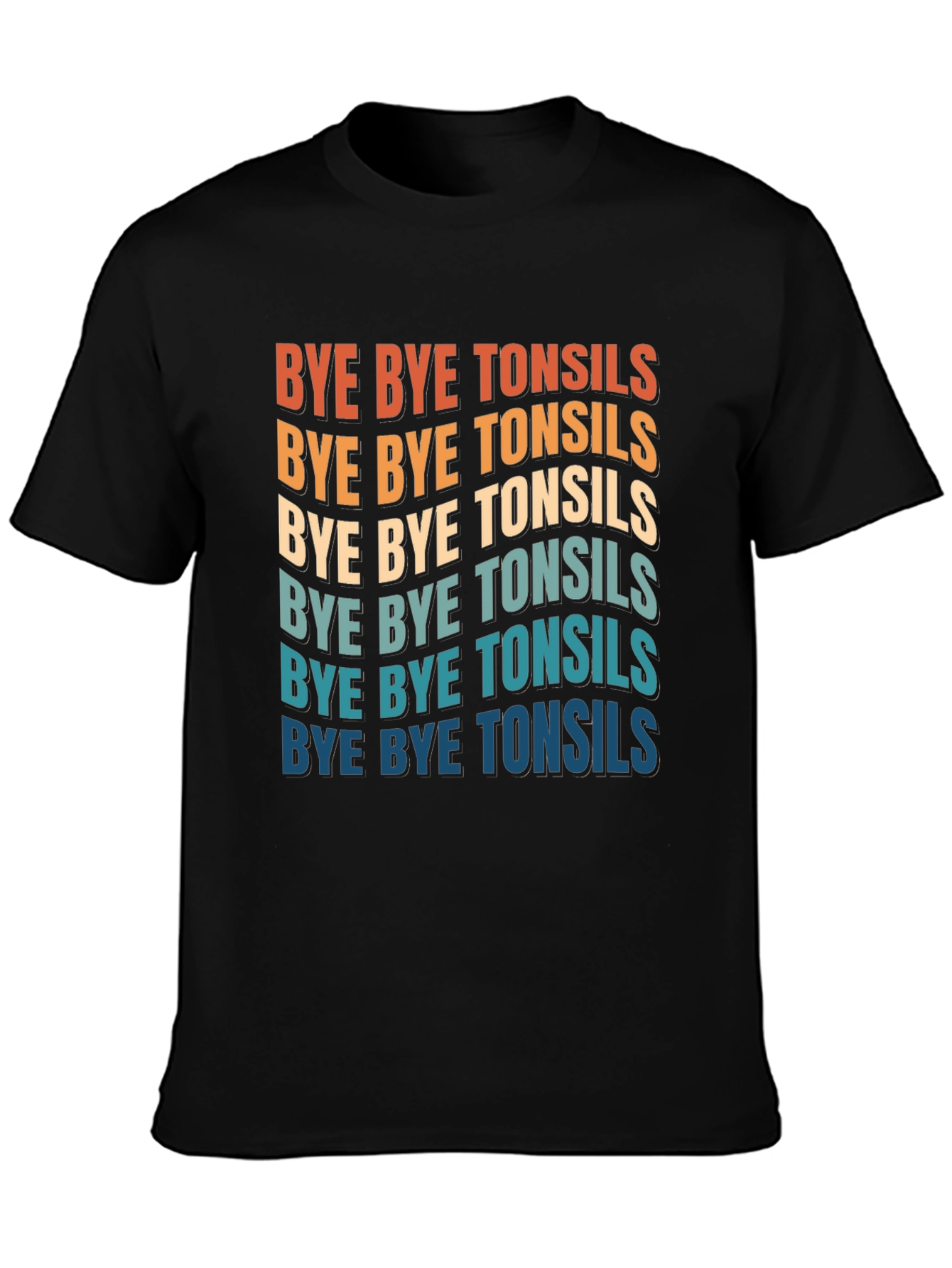 Bye Bye Tonsils Graphic T-Shirt - Black Cotton Tee