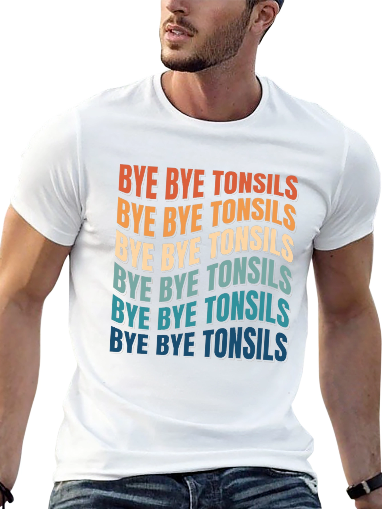 Bye Bye Tonsils Graphic T-Shirt - Black Cotton Tee