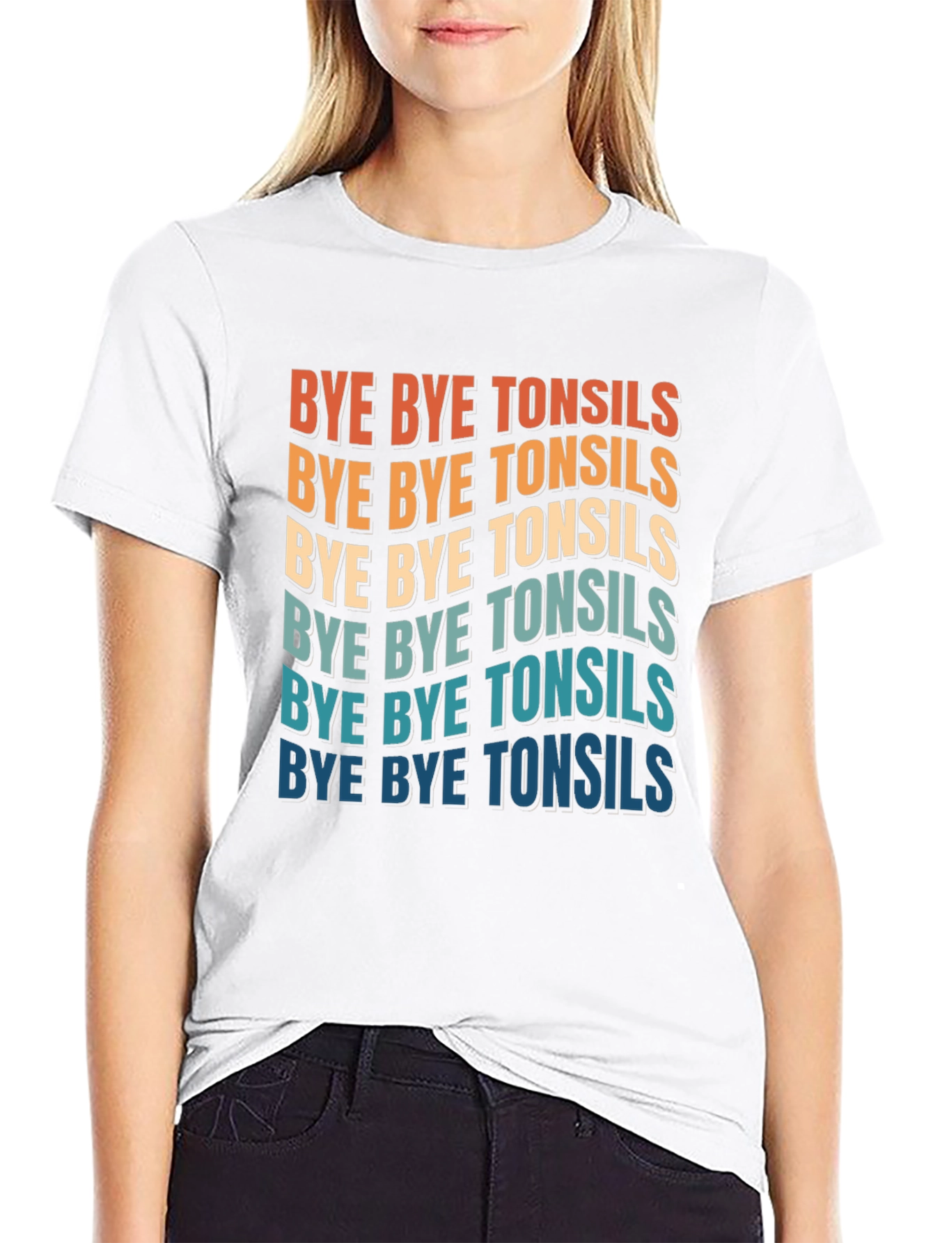 Bye Bye Tonsils Graphic T-Shirt - Black Cotton Tee