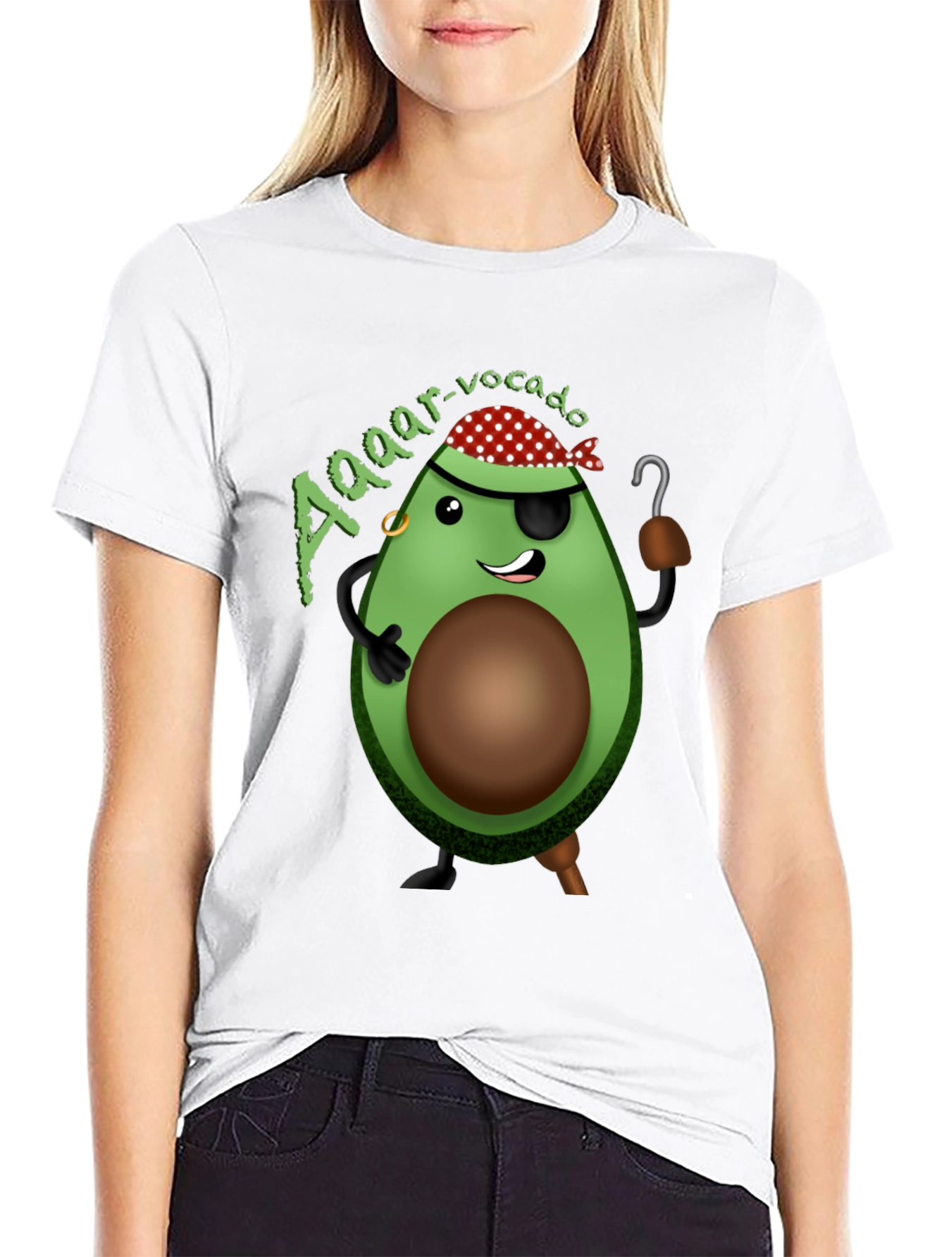 Aaaar-vocado Black Graphic T-Shirt