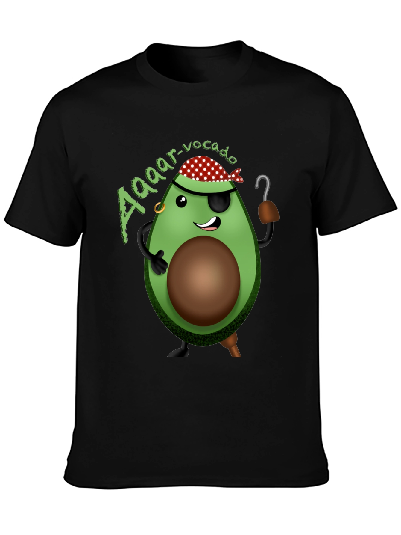Aaaar-vocado Black Graphic T-Shirt