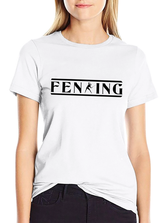 Fencing Graphic T-Shirt - Stylish Athlete Tee