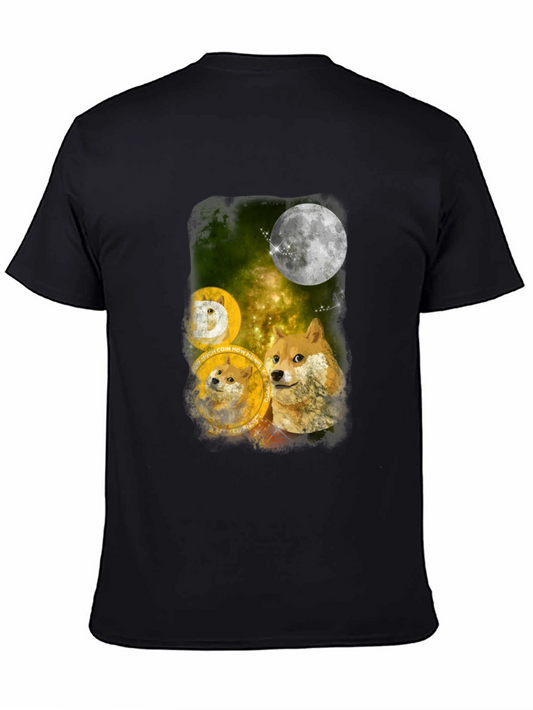 Dogecoin to the Moon Graphic Tee - Crypto Hype!