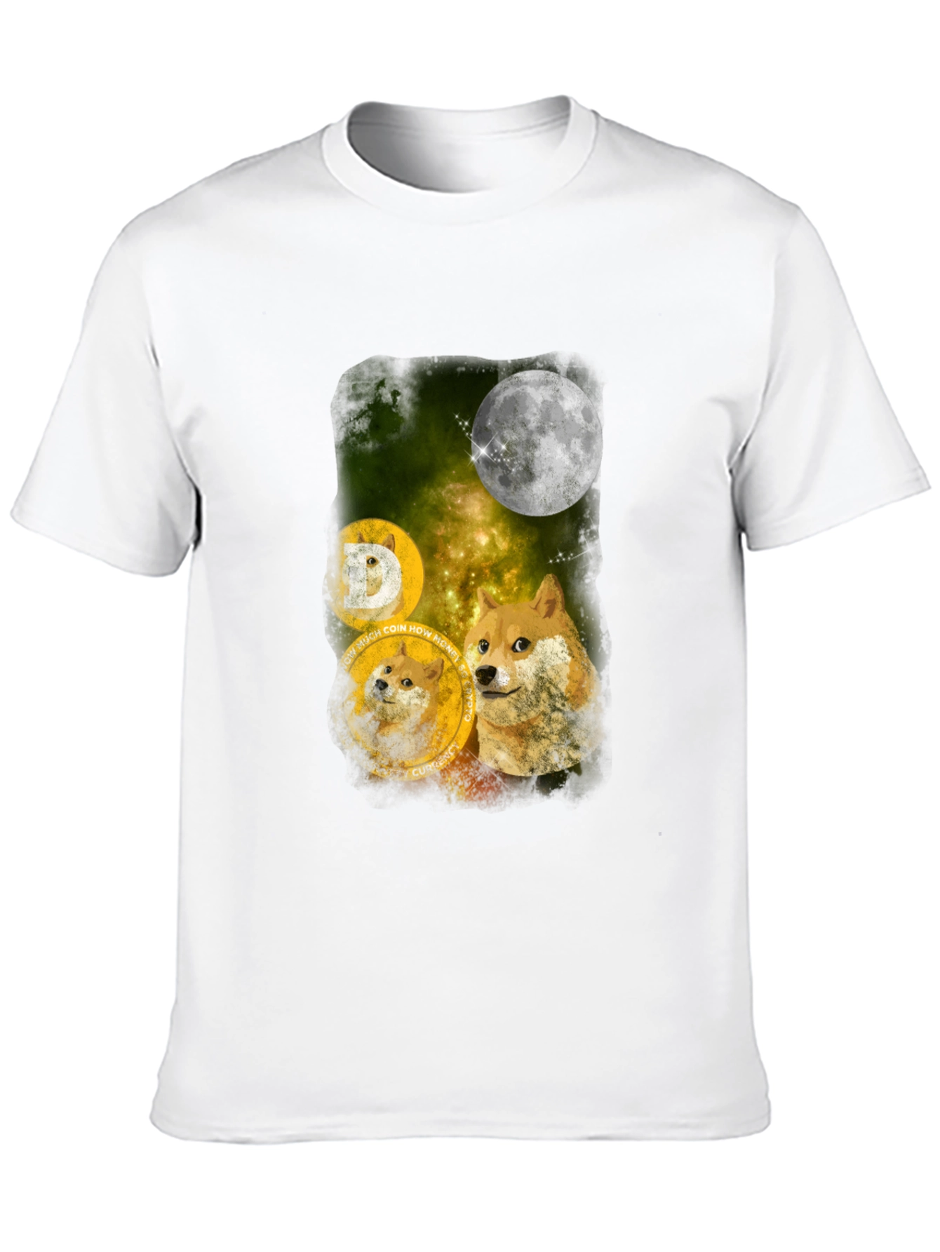 Dogecoin to the Moon Graphic Tee - Crypto Hype!