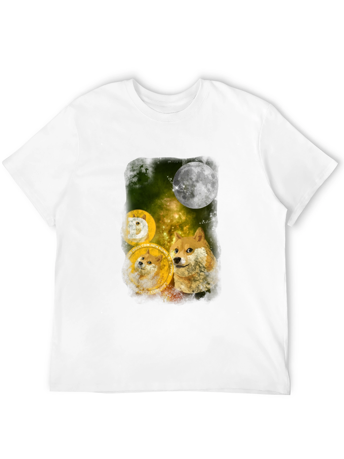 Dogecoin to the Moon Graphic Tee - Crypto Hype!