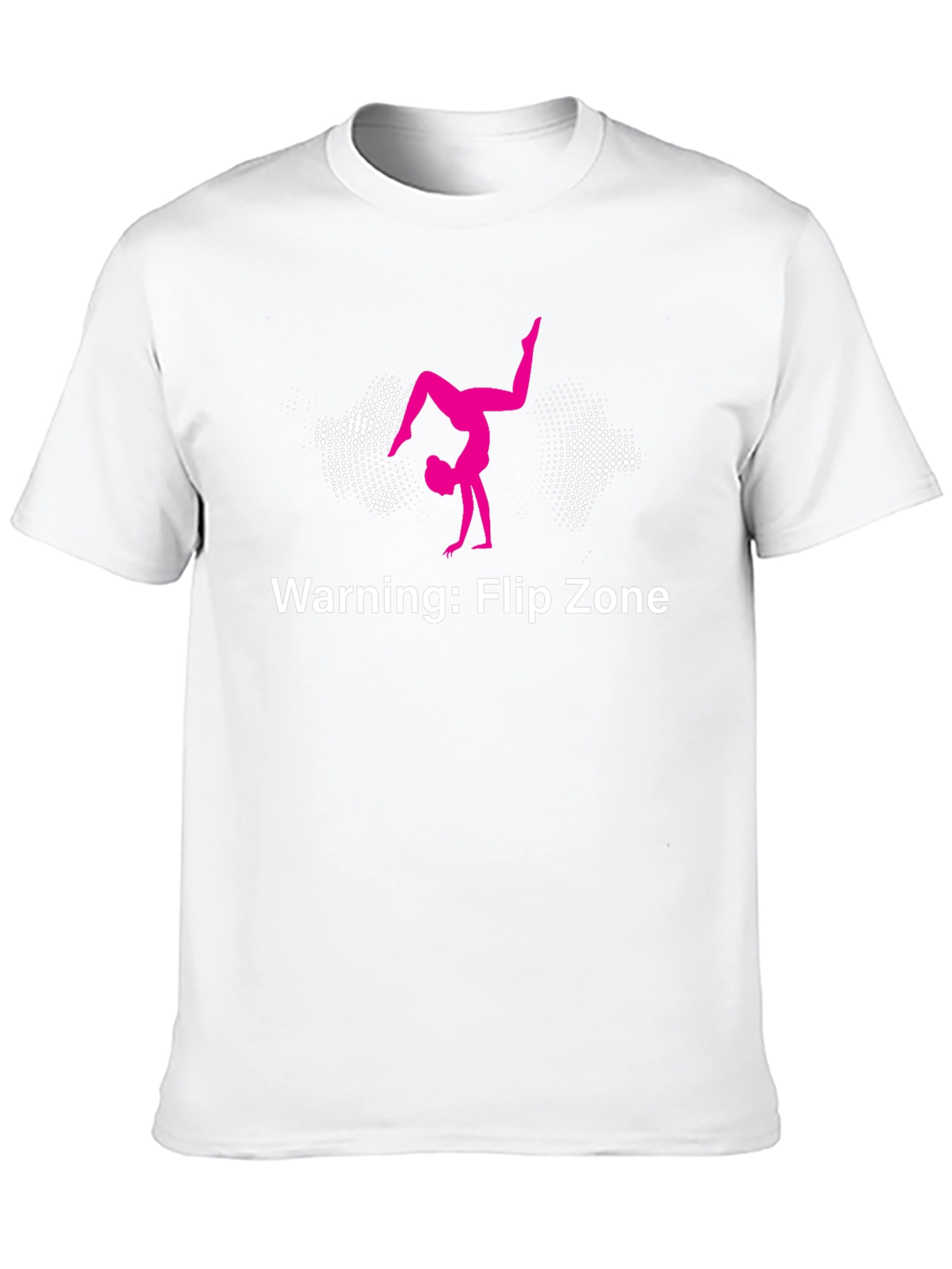 Warning: Flip Zone Black T-Shirt Gymnastics