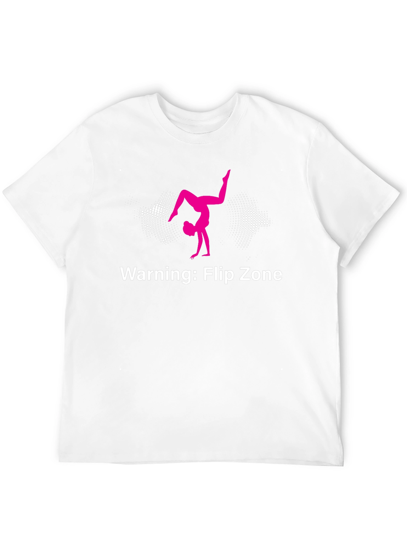 Warning: Flip Zone Black T-Shirt Gymnastics