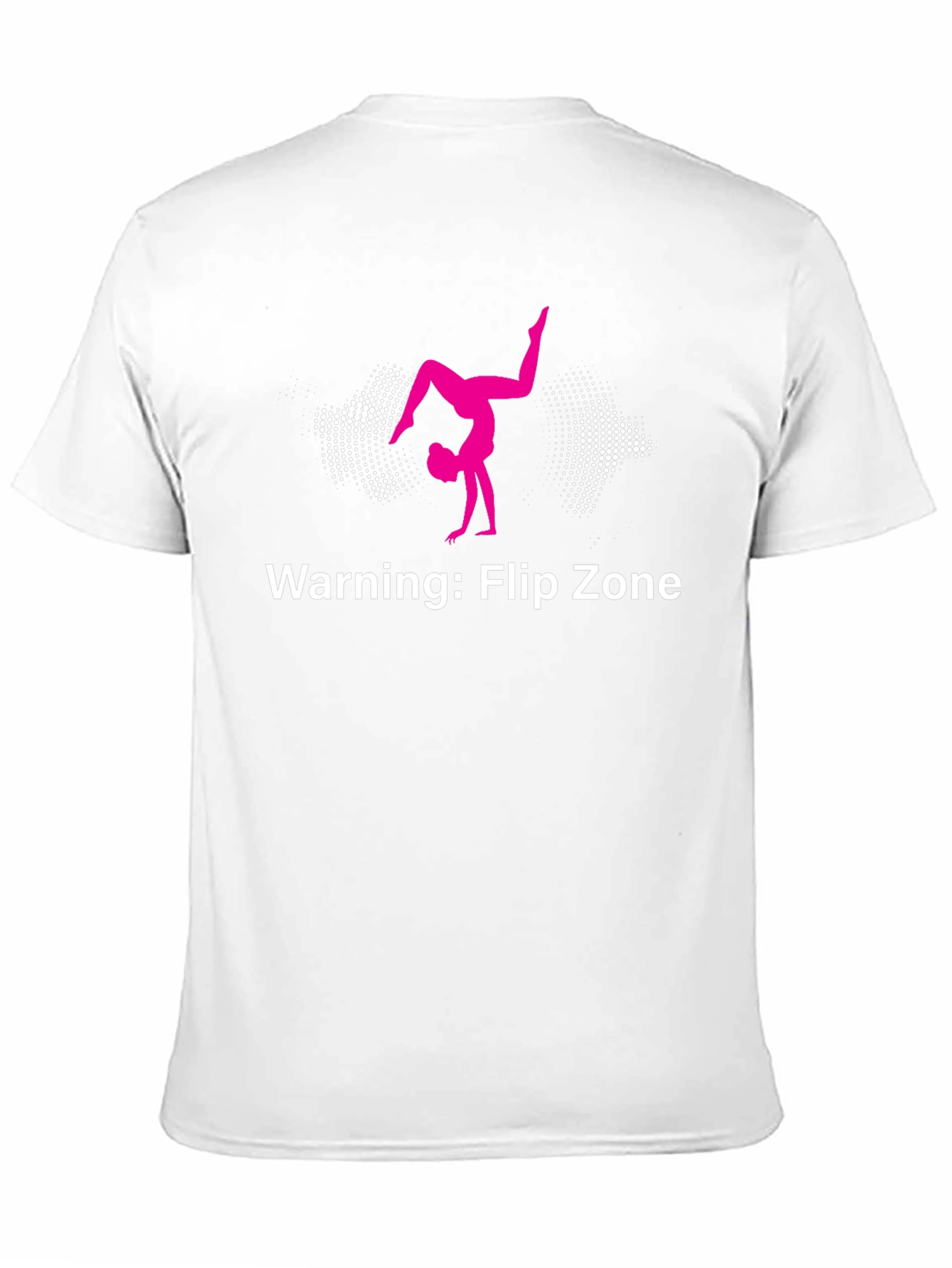 Warning: Flip Zone Black T-Shirt Gymnastics