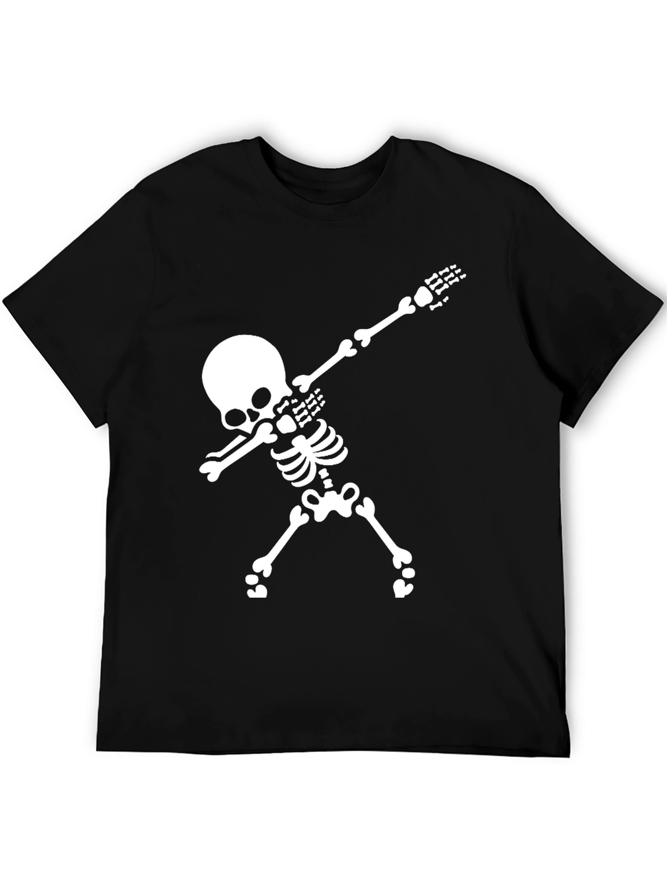 Skeleton Dab T-Shirt - Black Cotton Tee
