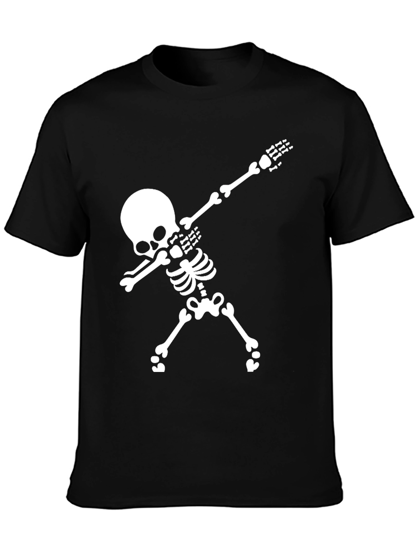 Skeleton Dab T-Shirt - Black Cotton Tee