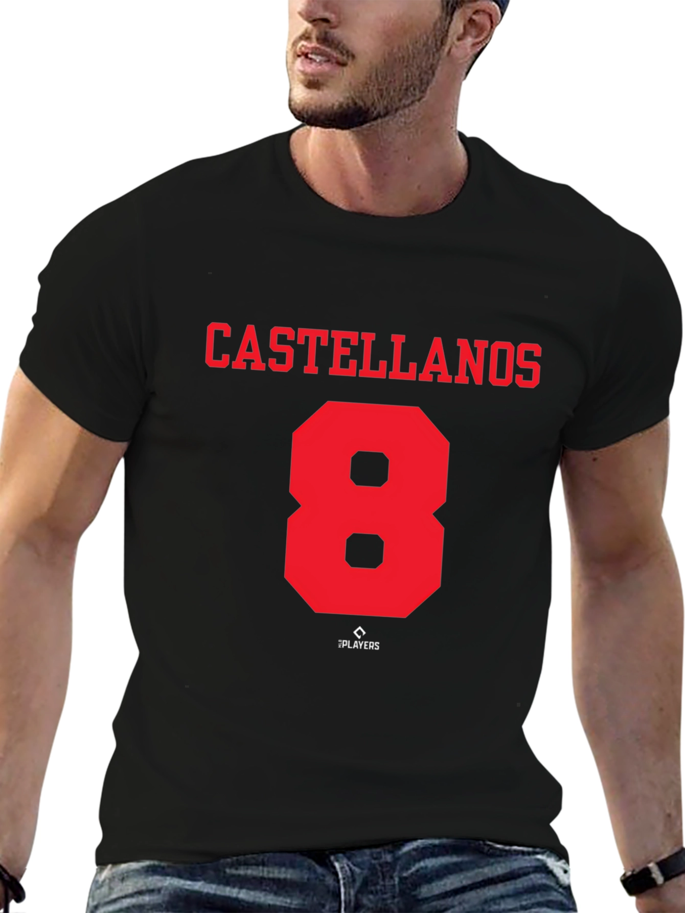 Castellanos #8 Black Graphic Tee
