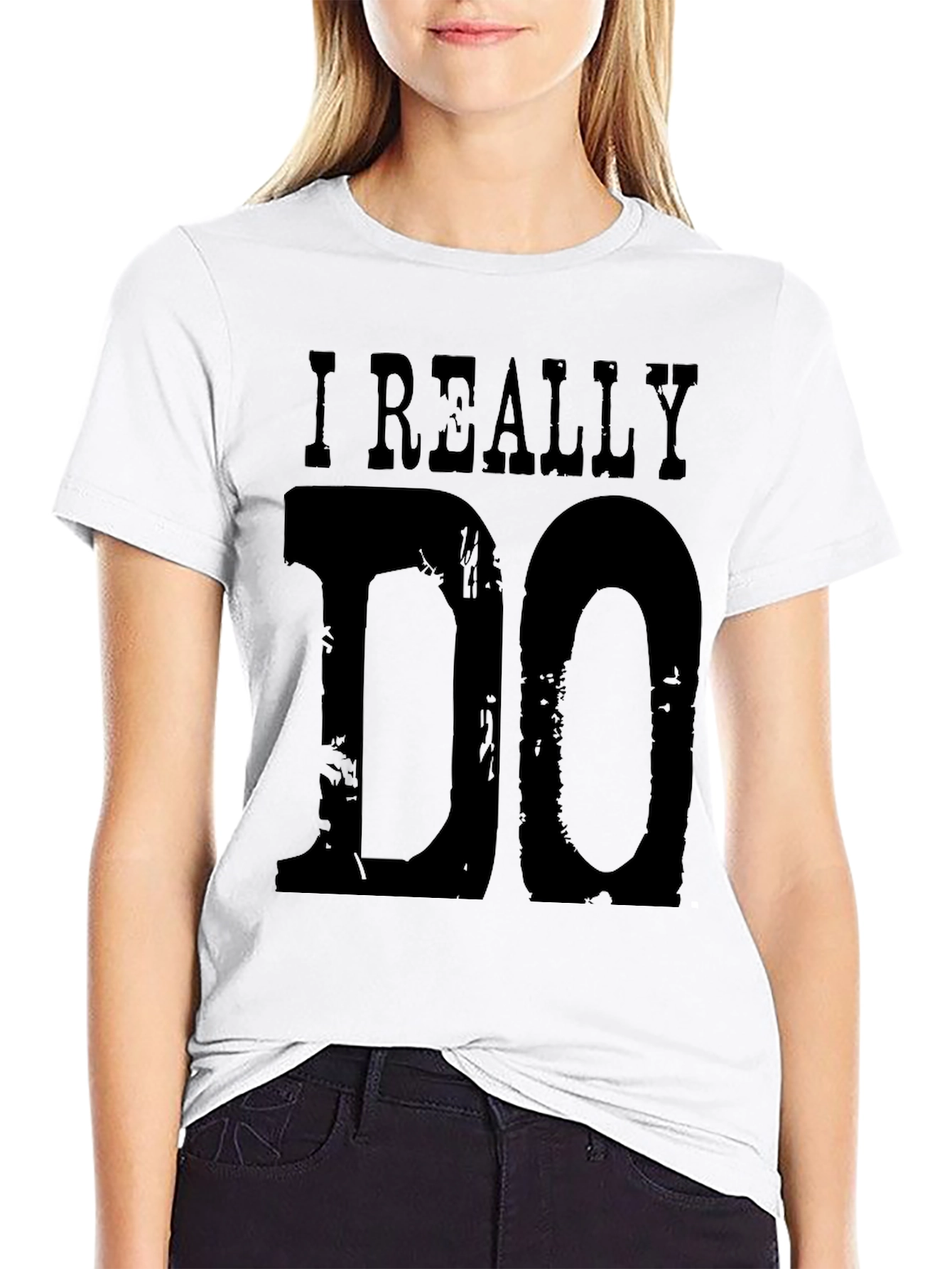 I Really Do Graphic T-Shirt - Mens Black Tee