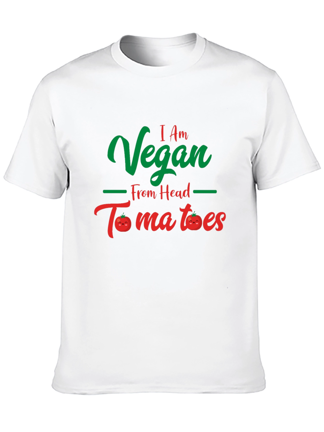 Vegan From Head Tomatoes Black T-Shirt