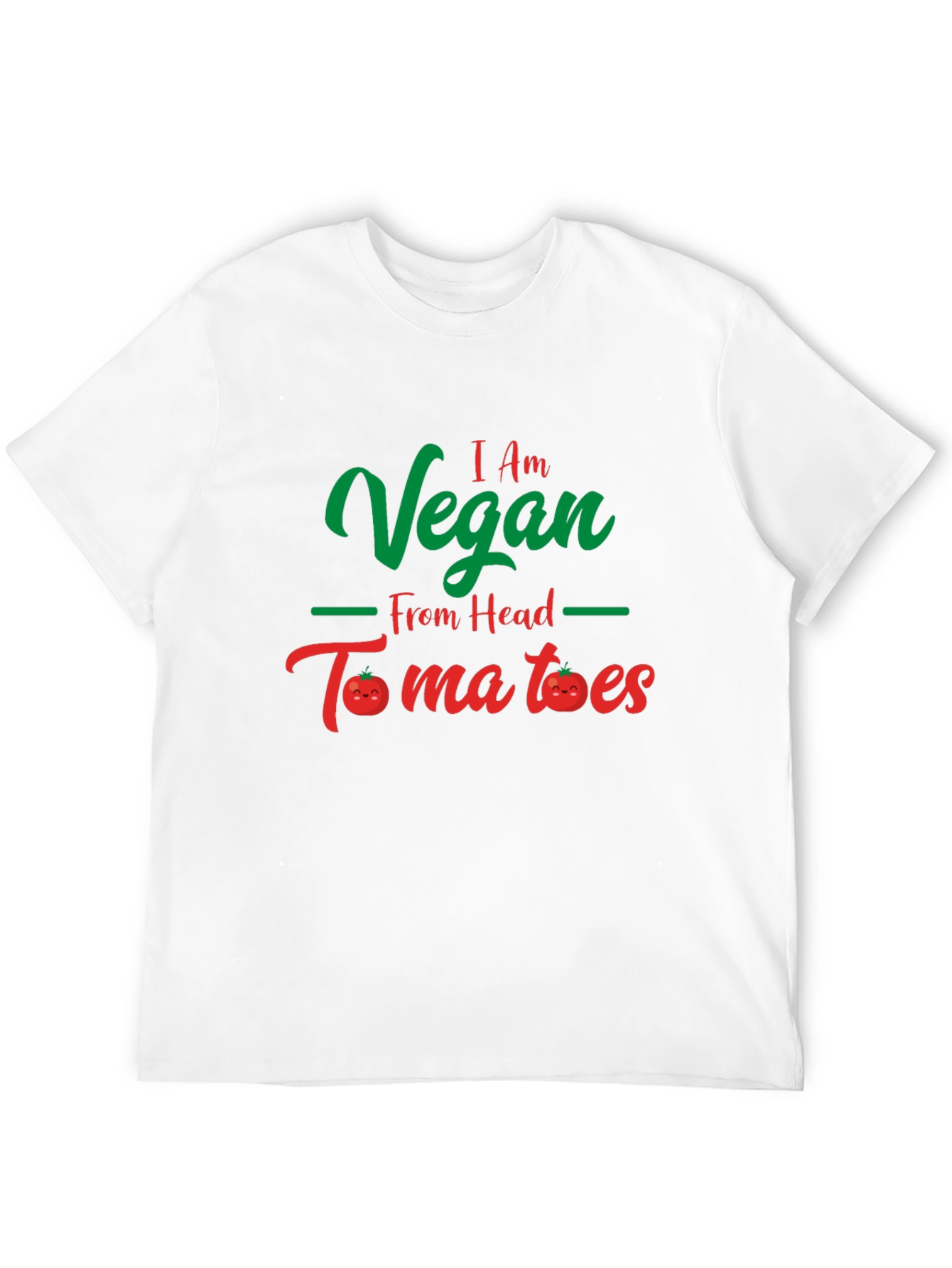Vegan From Head Tomatoes Black T-Shirt
