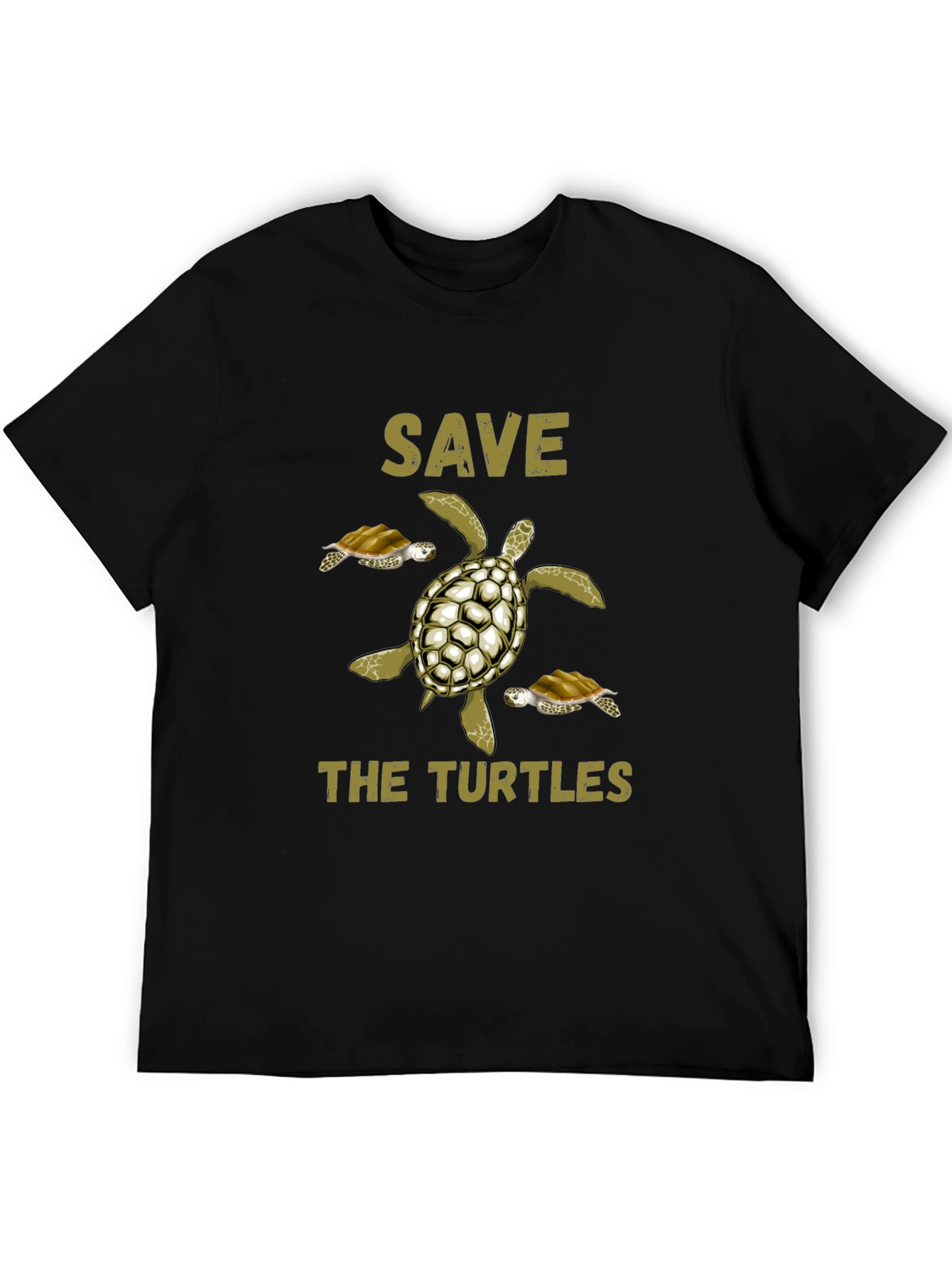 Save the Turtles Graphic Tee - Black