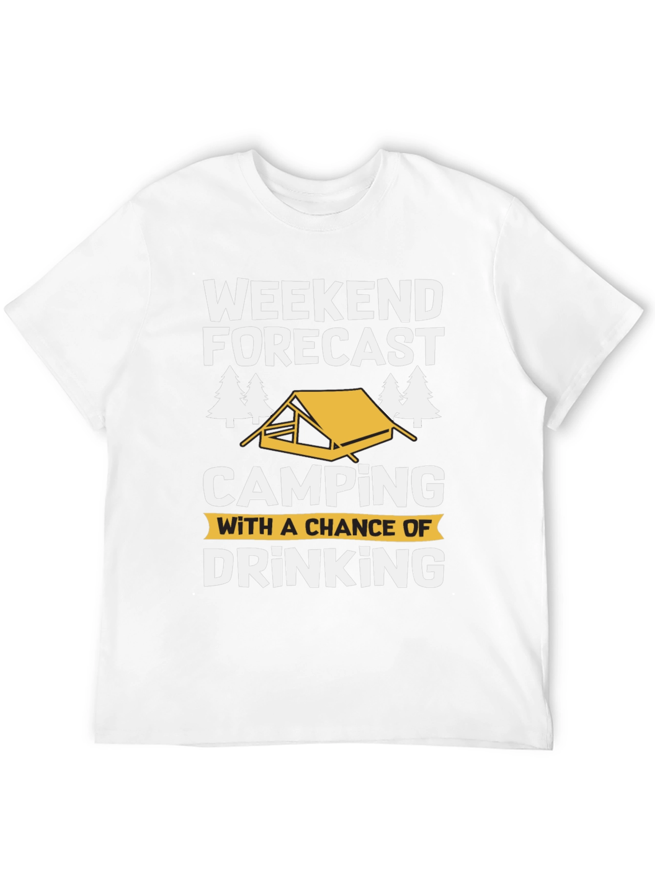 Weekend Forecast Camping Drinking T-Shirt