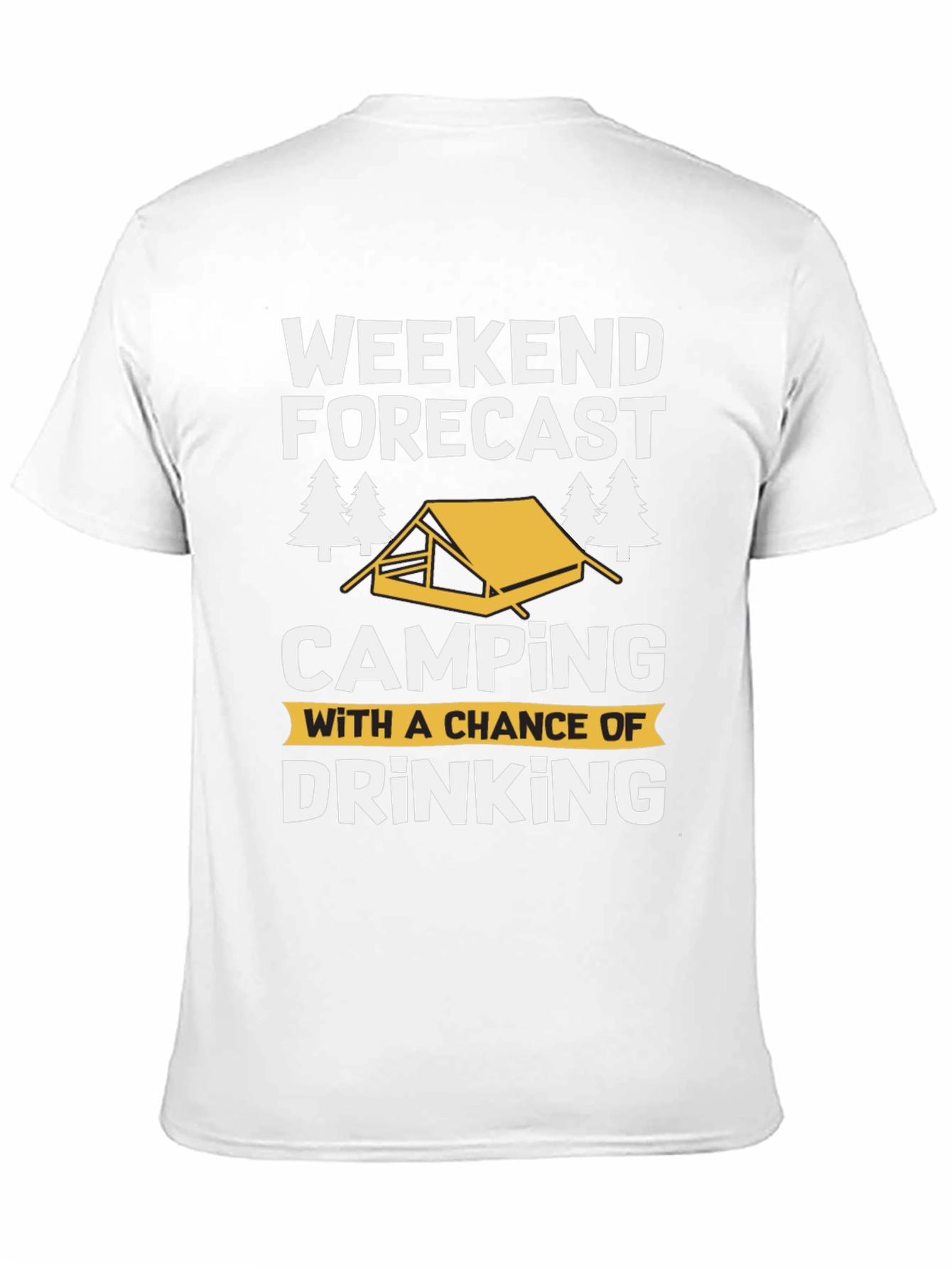 Weekend Forecast Camping Drinking T-Shirt