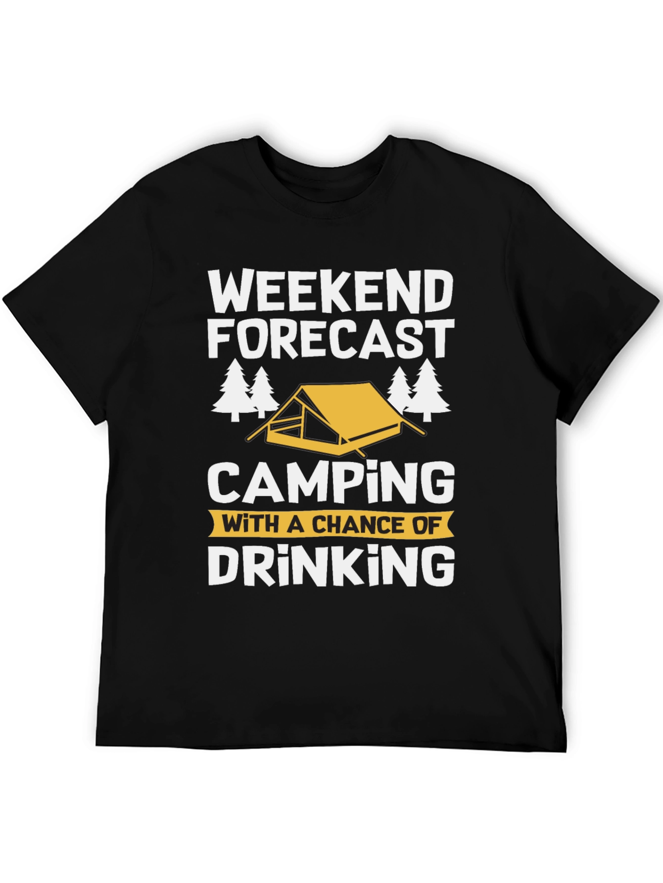 Weekend Forecast Camping Drinking T-Shirt