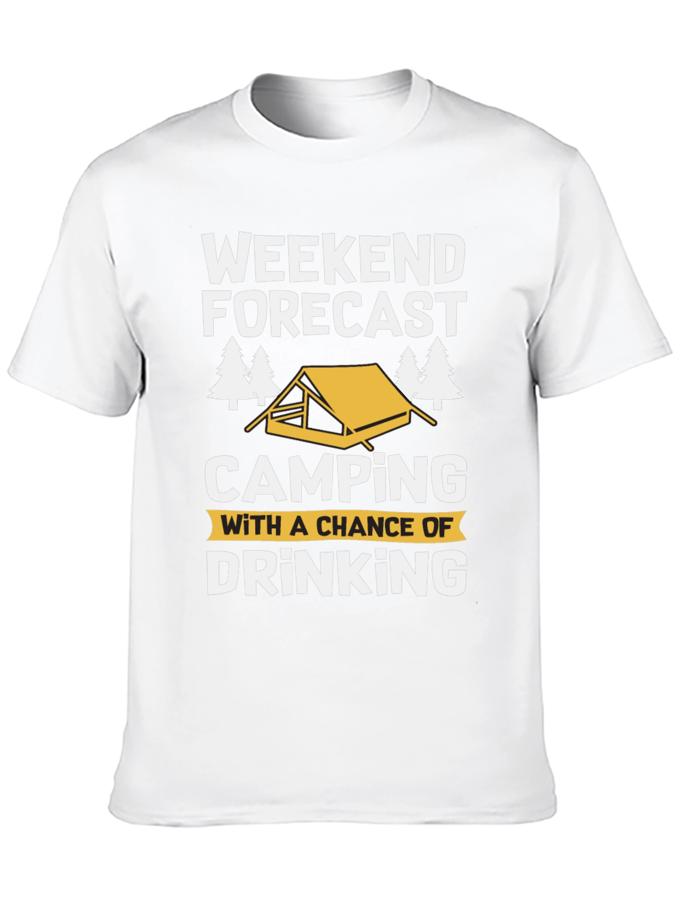 Weekend Forecast Camping Drinking T-Shirt