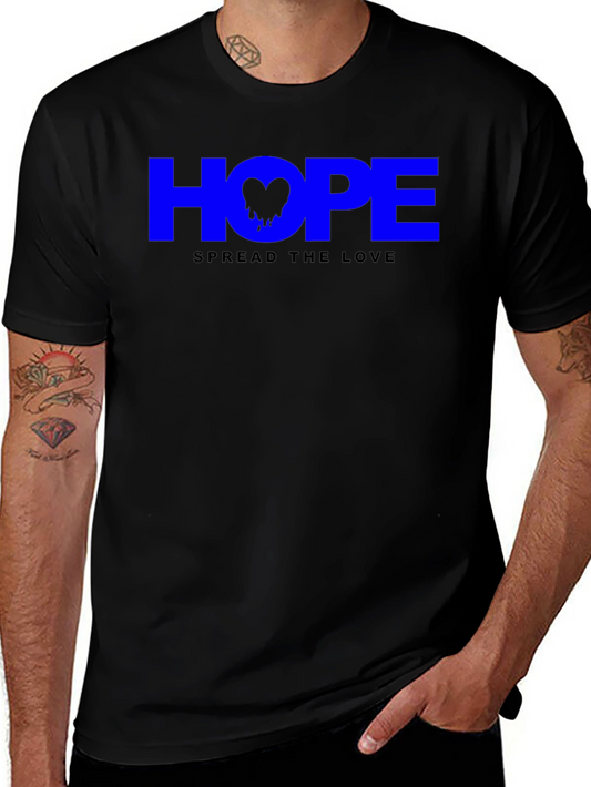 Hope Spread Love Graphic Tee - Soft Cotton Blend